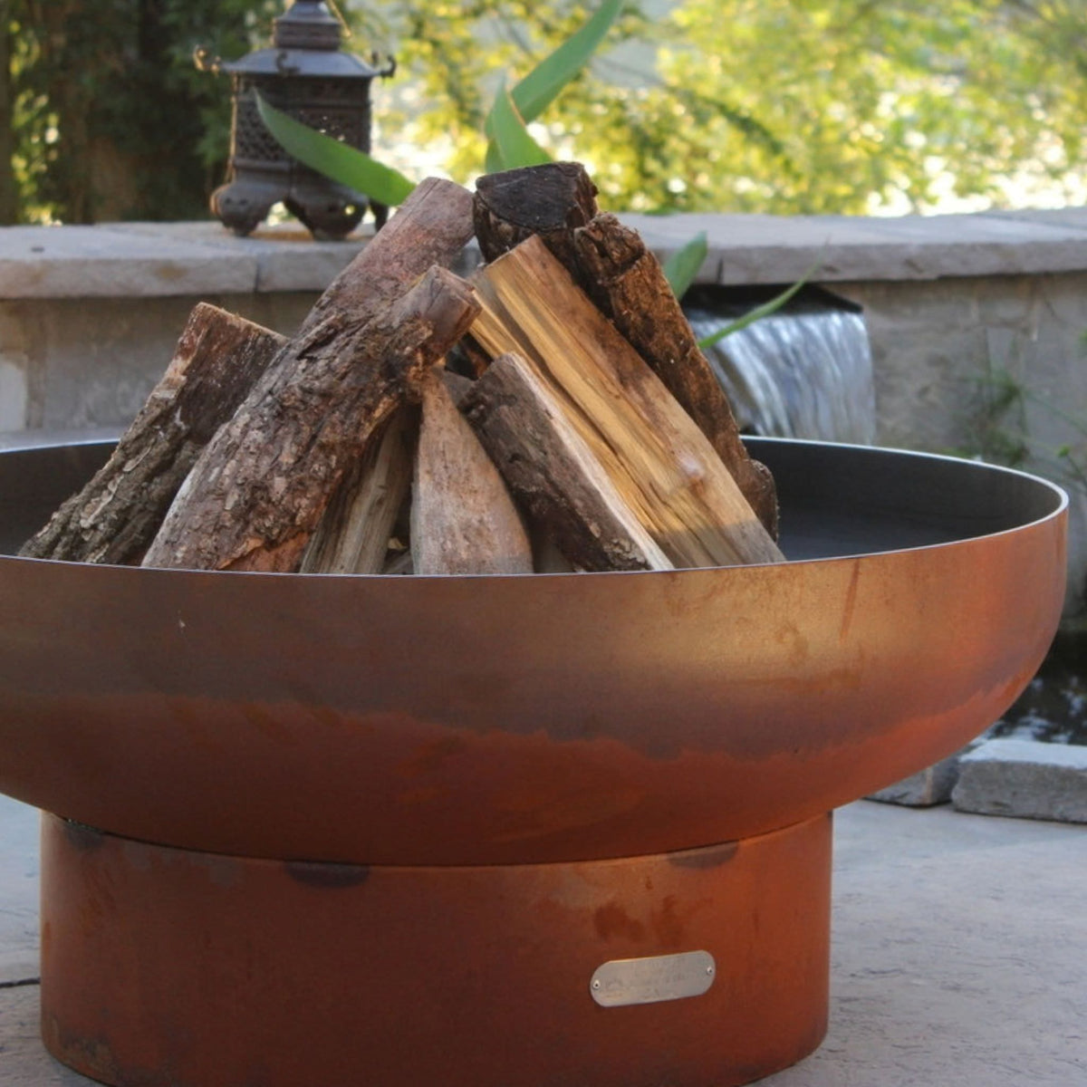Low Boy Wood Burning Fire Pit in Steel - Fire Pit Art