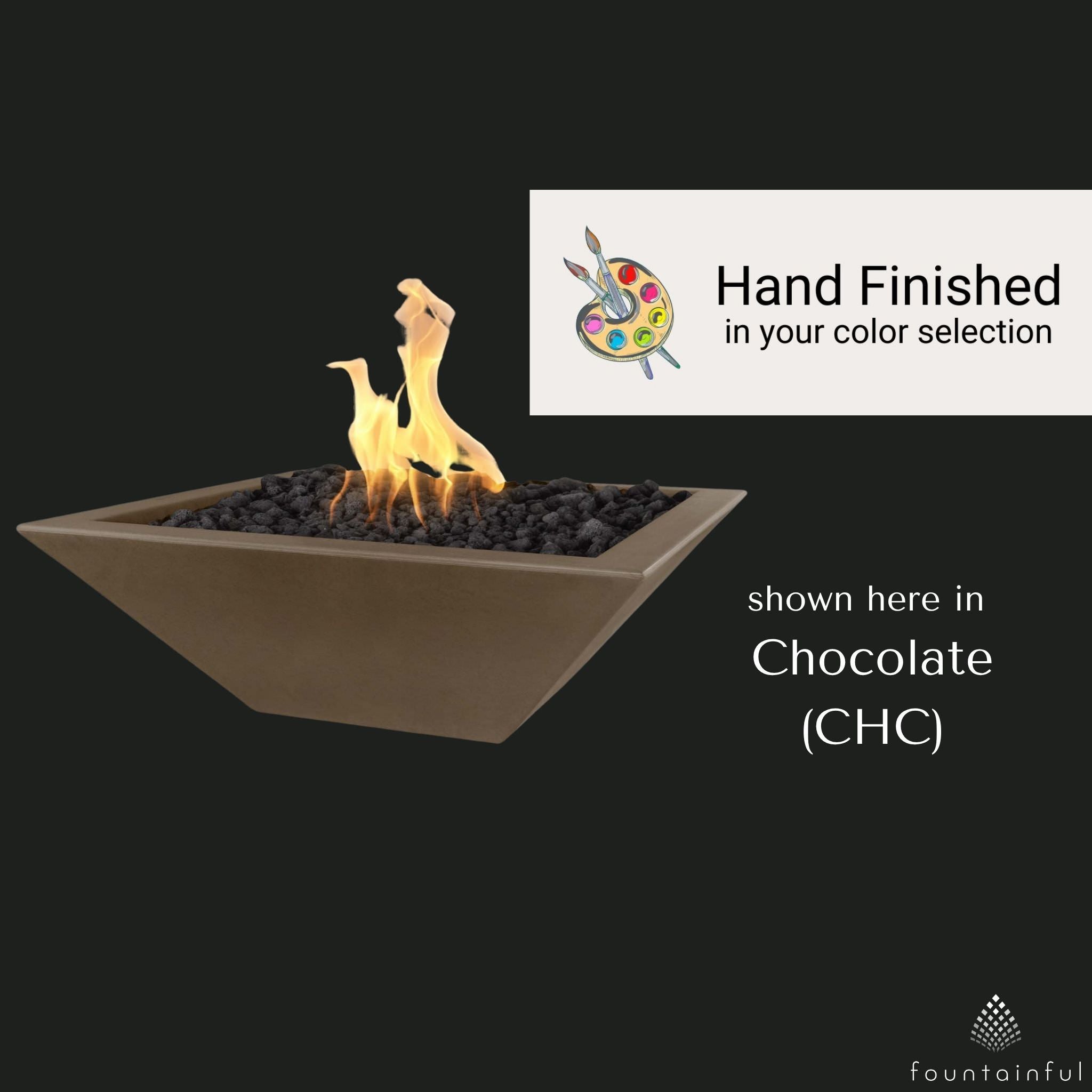 Maya Concrete Fire Bowl - The Outdoor Plus