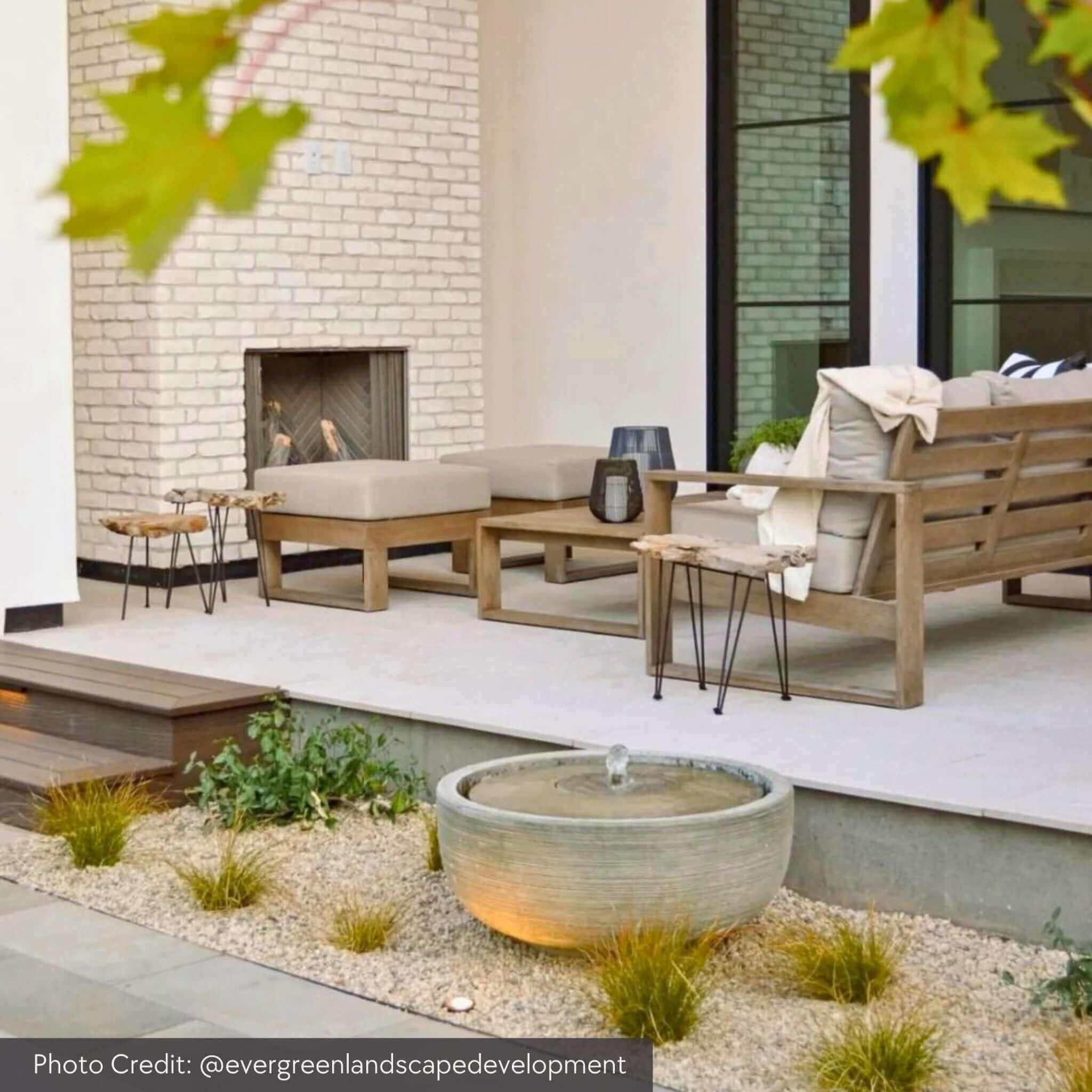 Girona Concrete Bowl Fountain - Campania #FT102