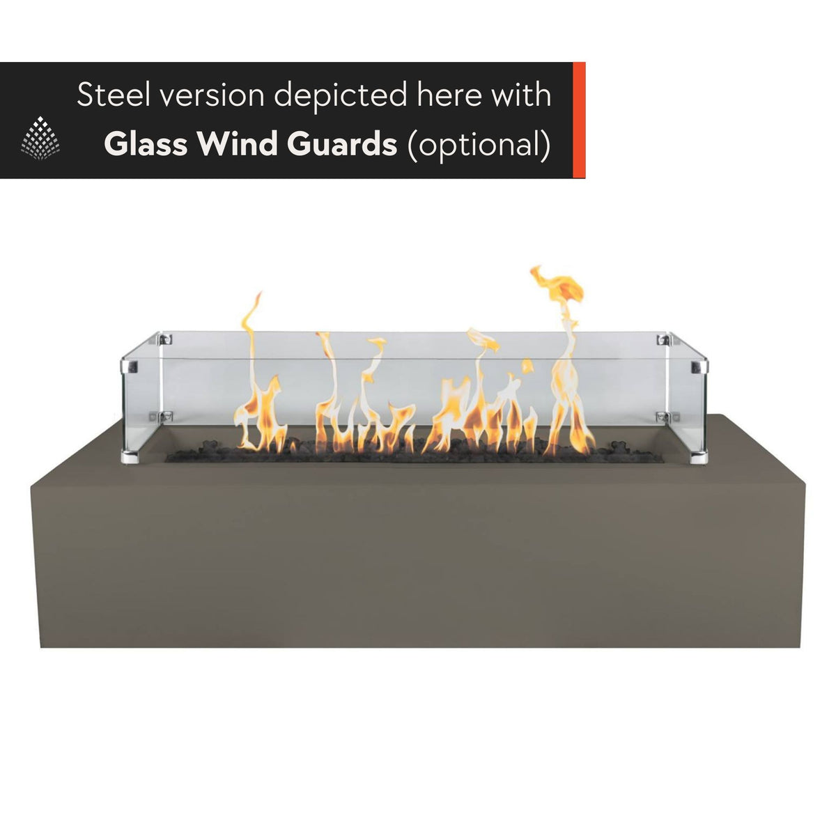 Regal Gas Fire Pit in Luxury Metals - The Outdoor Plus