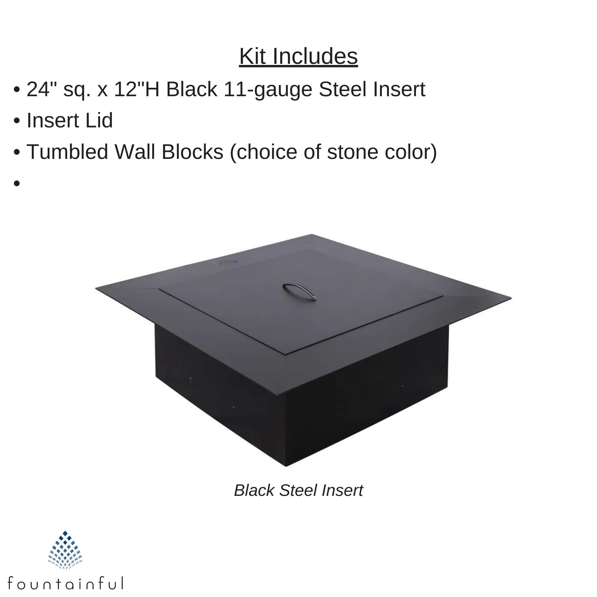 DIY Smokeless Square Fire Pit Kit