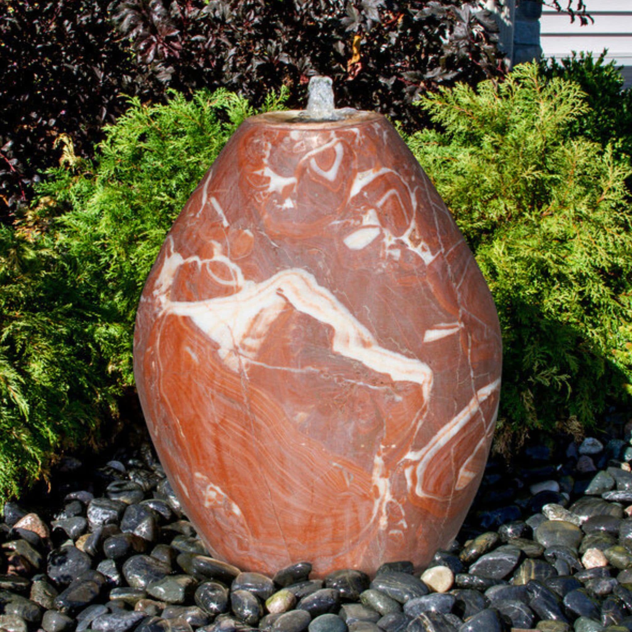 Red Marble Almond Fountain - Complete Kit - Blue Thumb