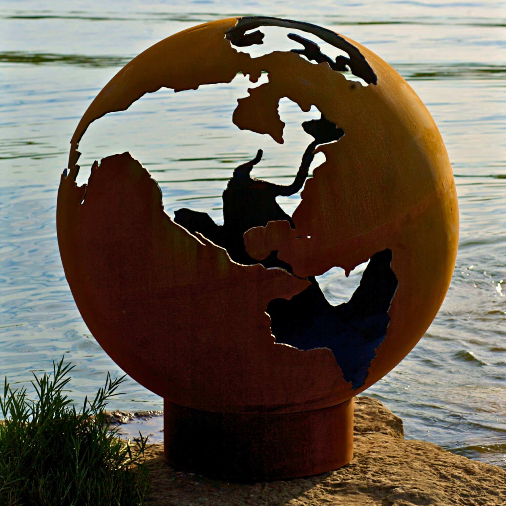 Third Rock Wood Burning Fire Pit in Steel - Fire Pit Art