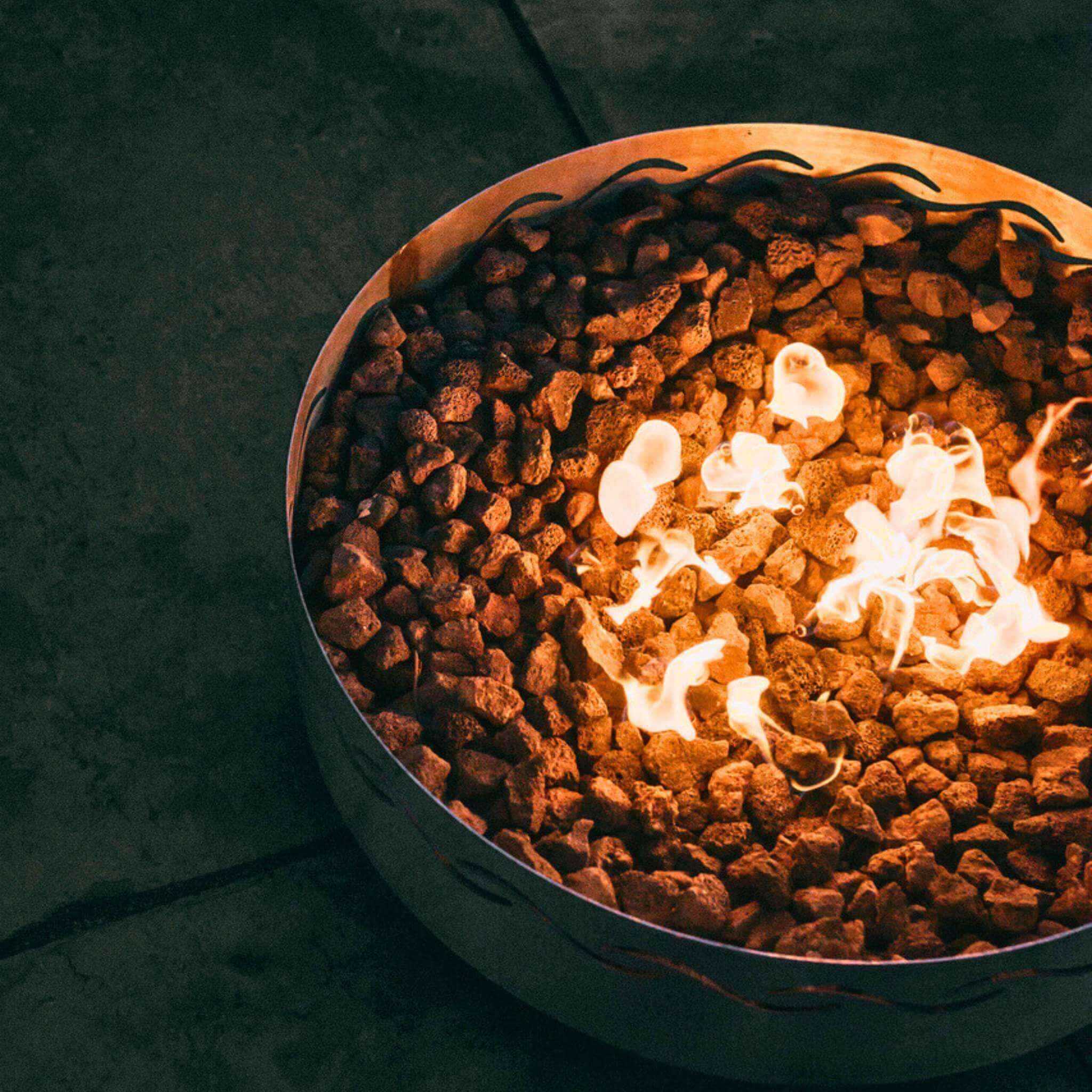 Fire Surfer Portable Gas Fire Pit in Steel - Fire Pit Art
