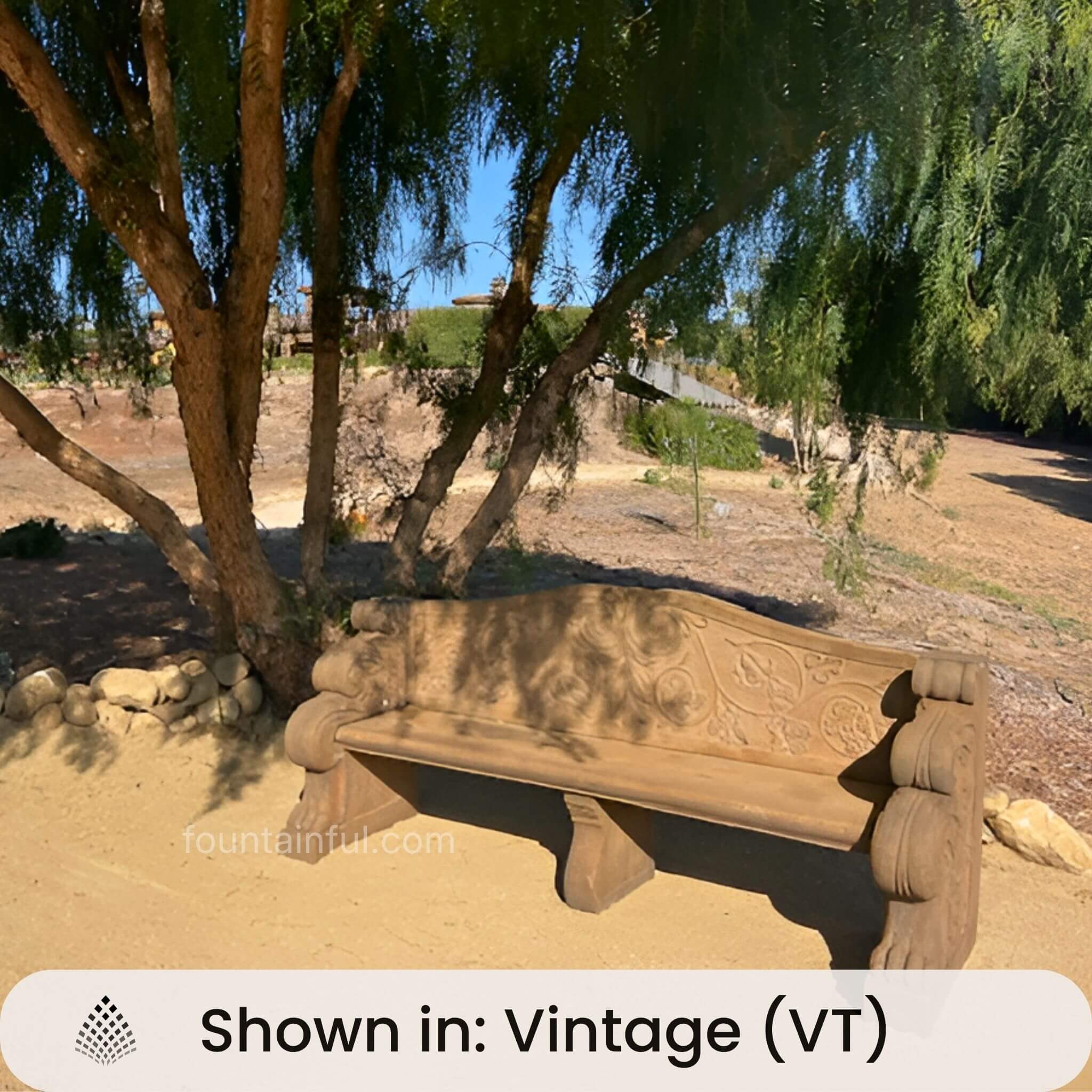 Villa Antinori Concrete Garden Bench - Giannini #558