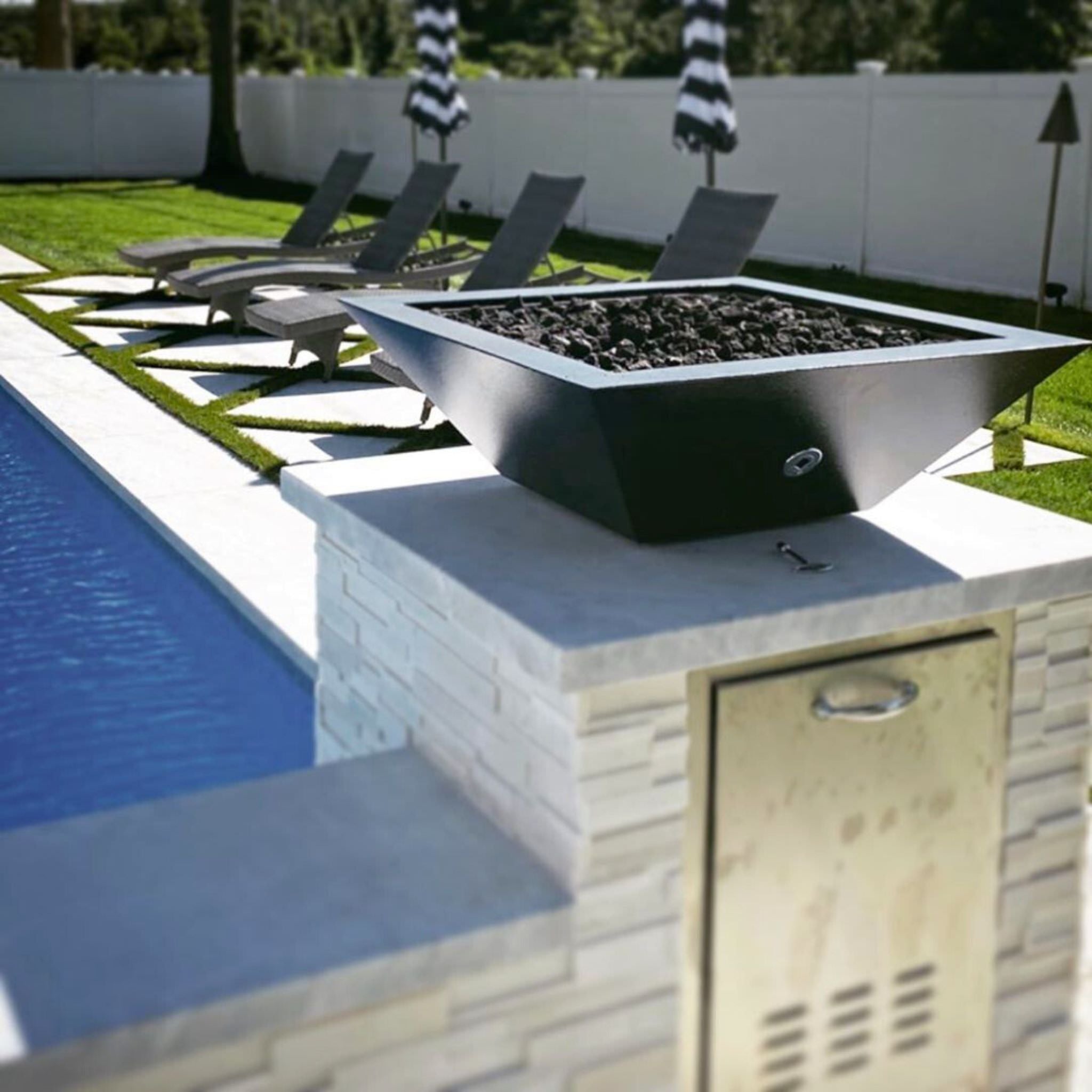 Maya Concrete Fire Bowl - The Outdoor Plus