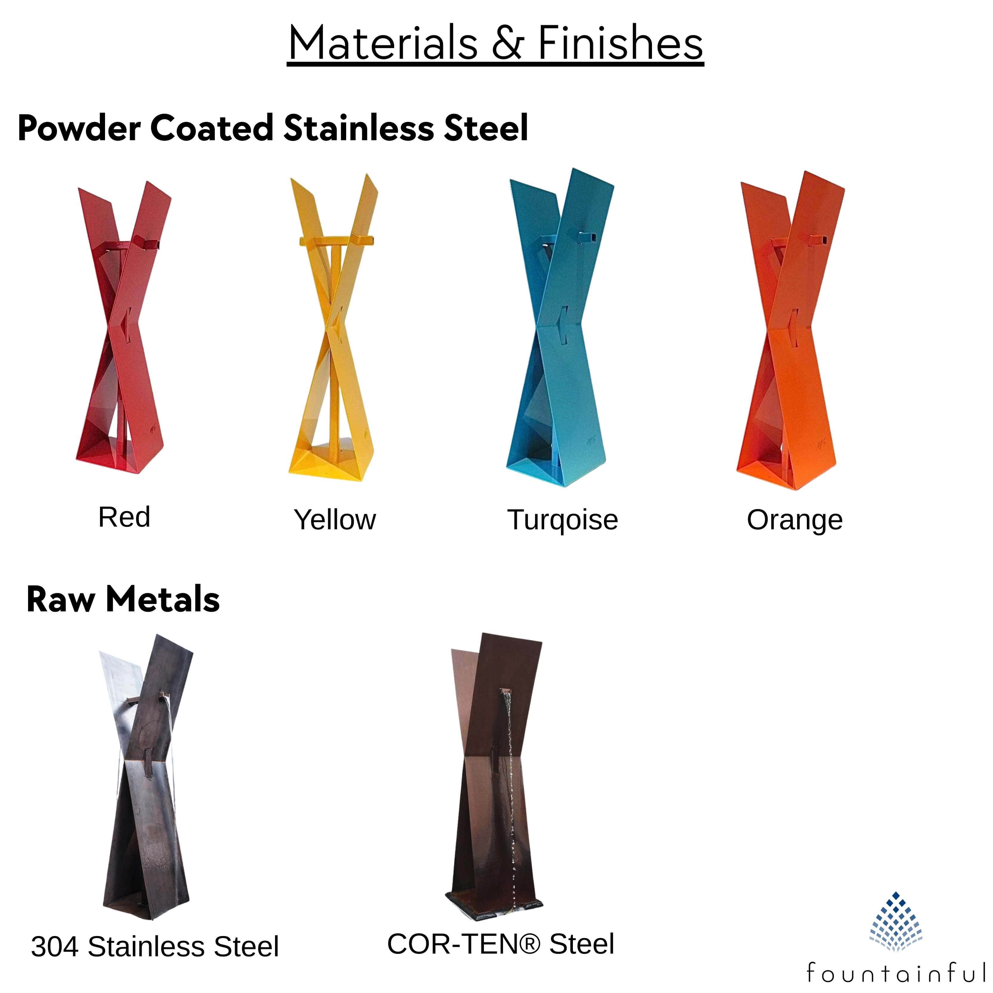 X1 Modern Fountain in Steel