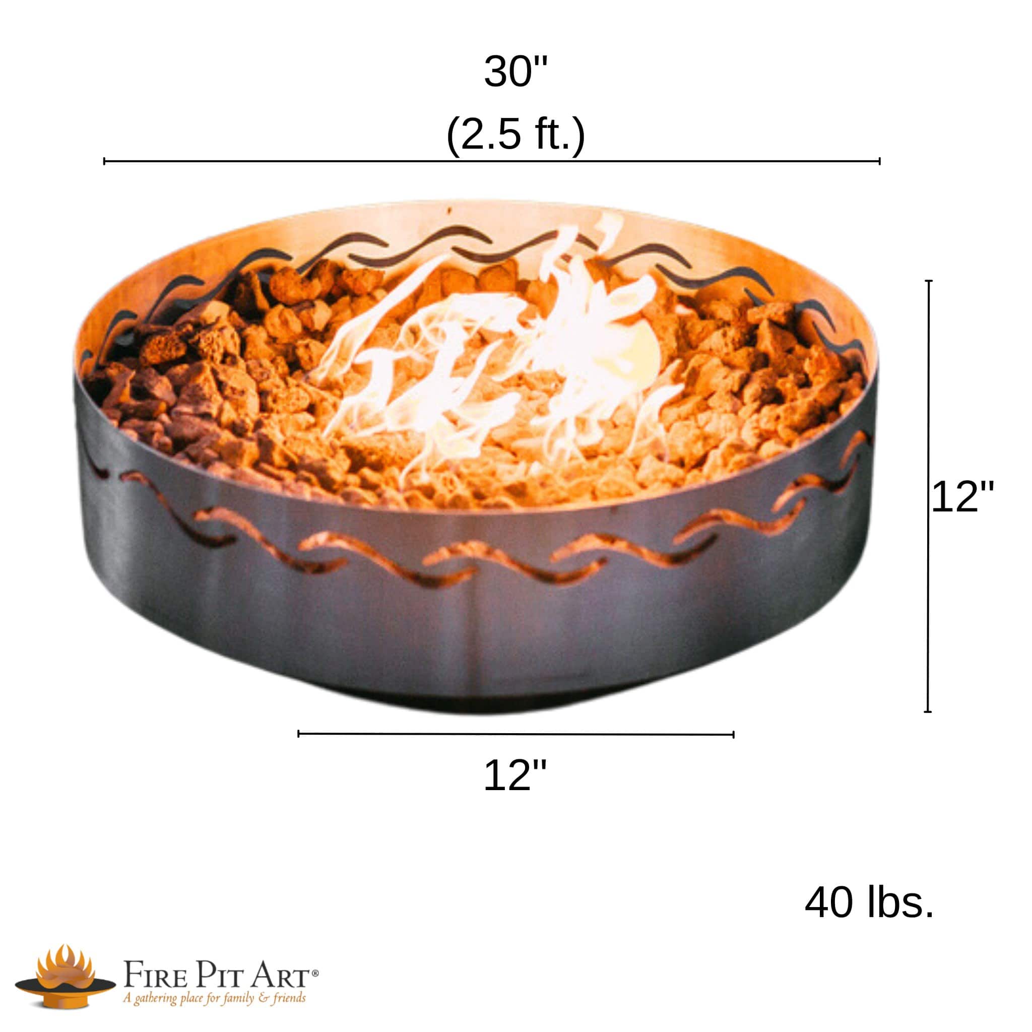 Fire Surfer Portable Wood Burning Fire Pit in Steel - Fire Pit Art
