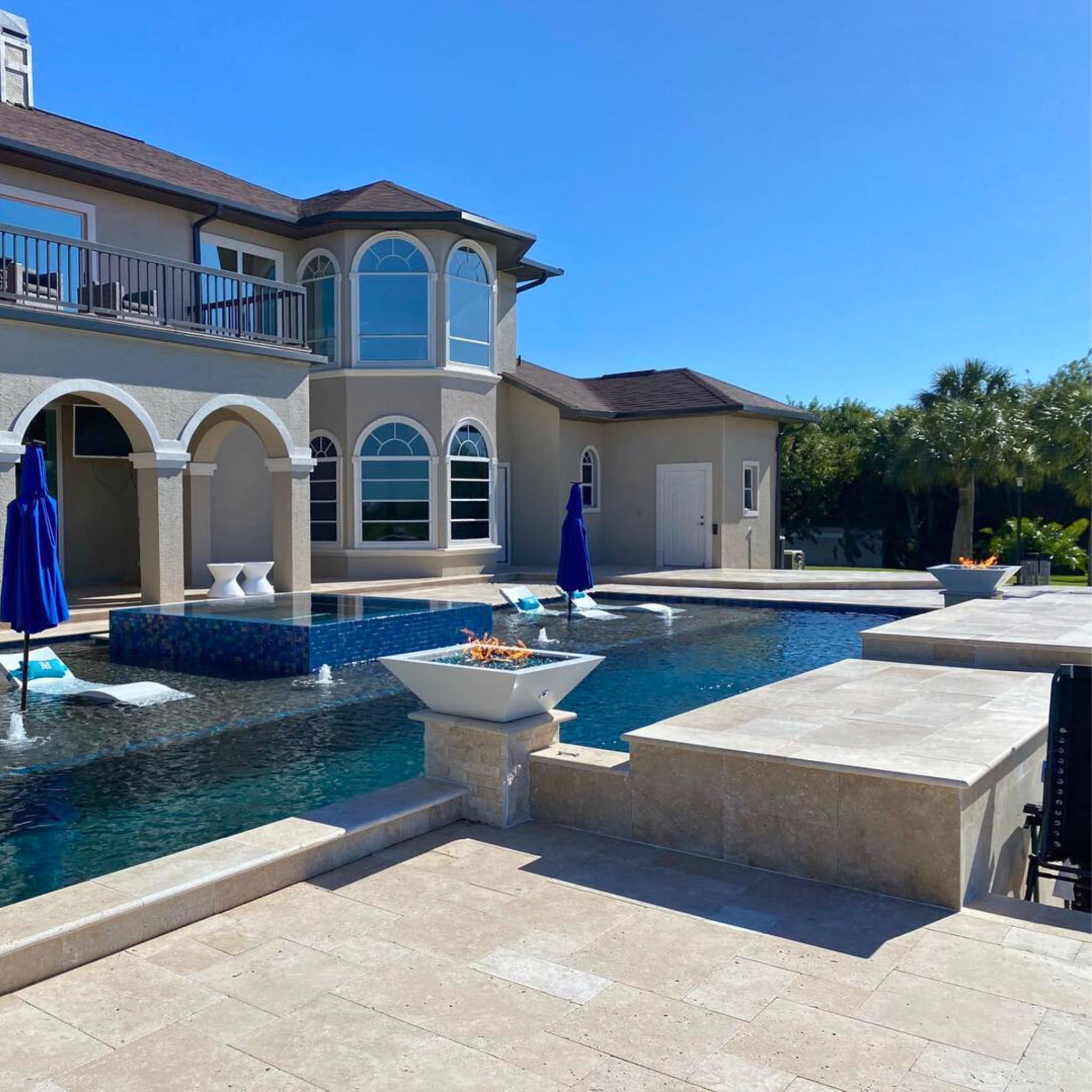 Maya Concrete Fire Bowl - The Outdoor Plus