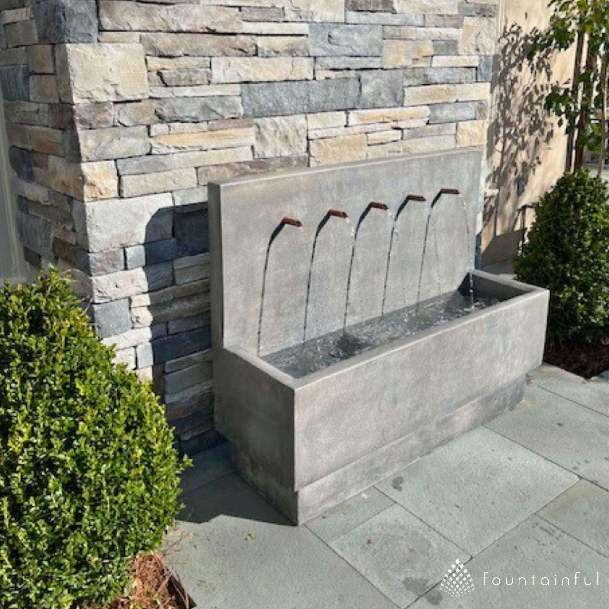 Penta Concrete Wall Fountain - Giannini #1747