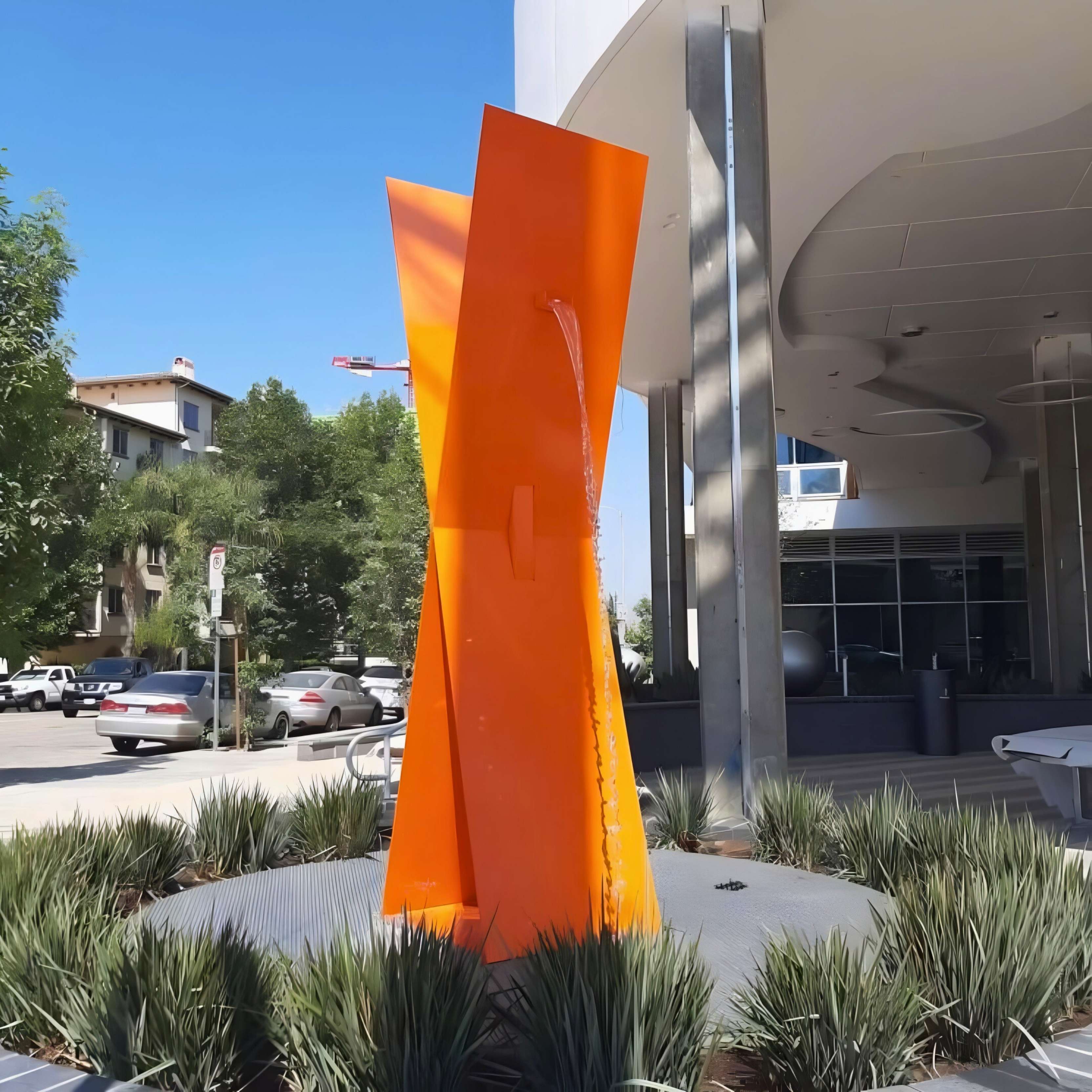 X1 Modern Fountain in Steel