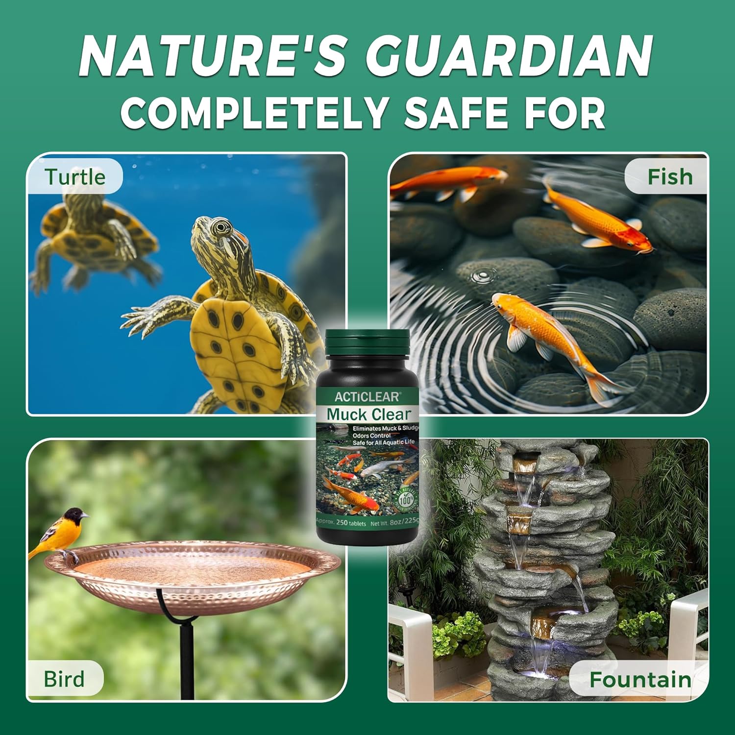 Muck & Sludge Buster Tablets - Fountains/Birdbaths/Ponds