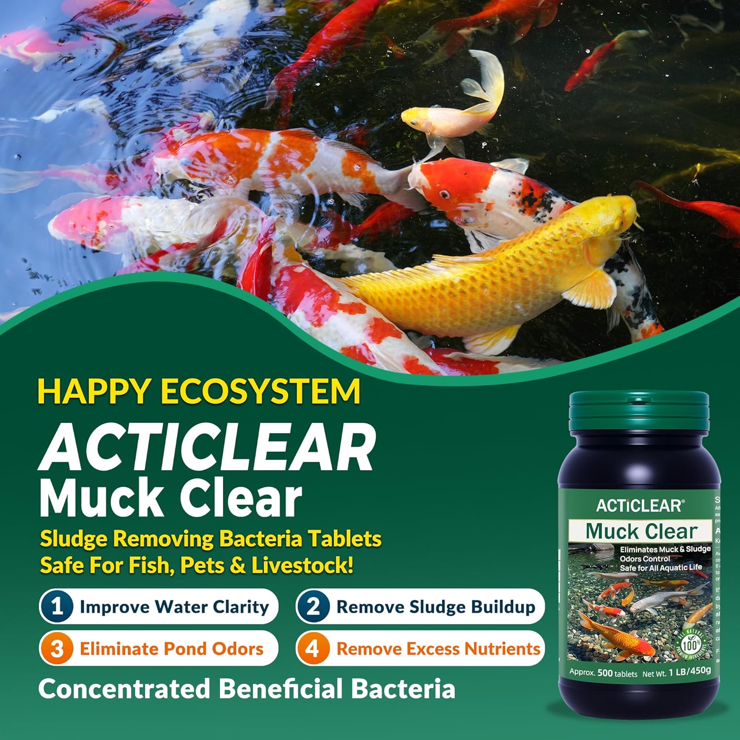 Muck & Sludge Buster Tablets - Fountains/Birdbaths/Ponds