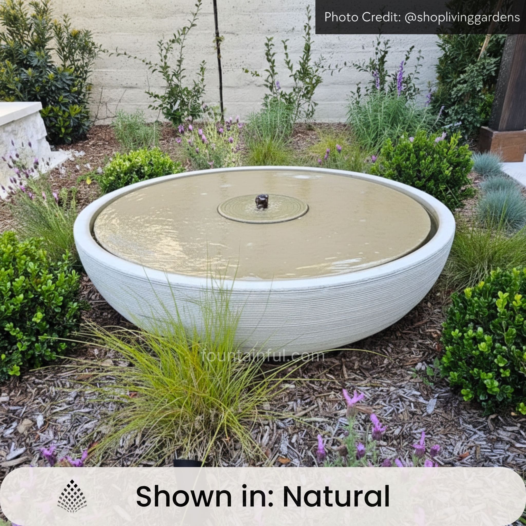 Large Girona Concrete Bowl Fountain - Campania #FT300