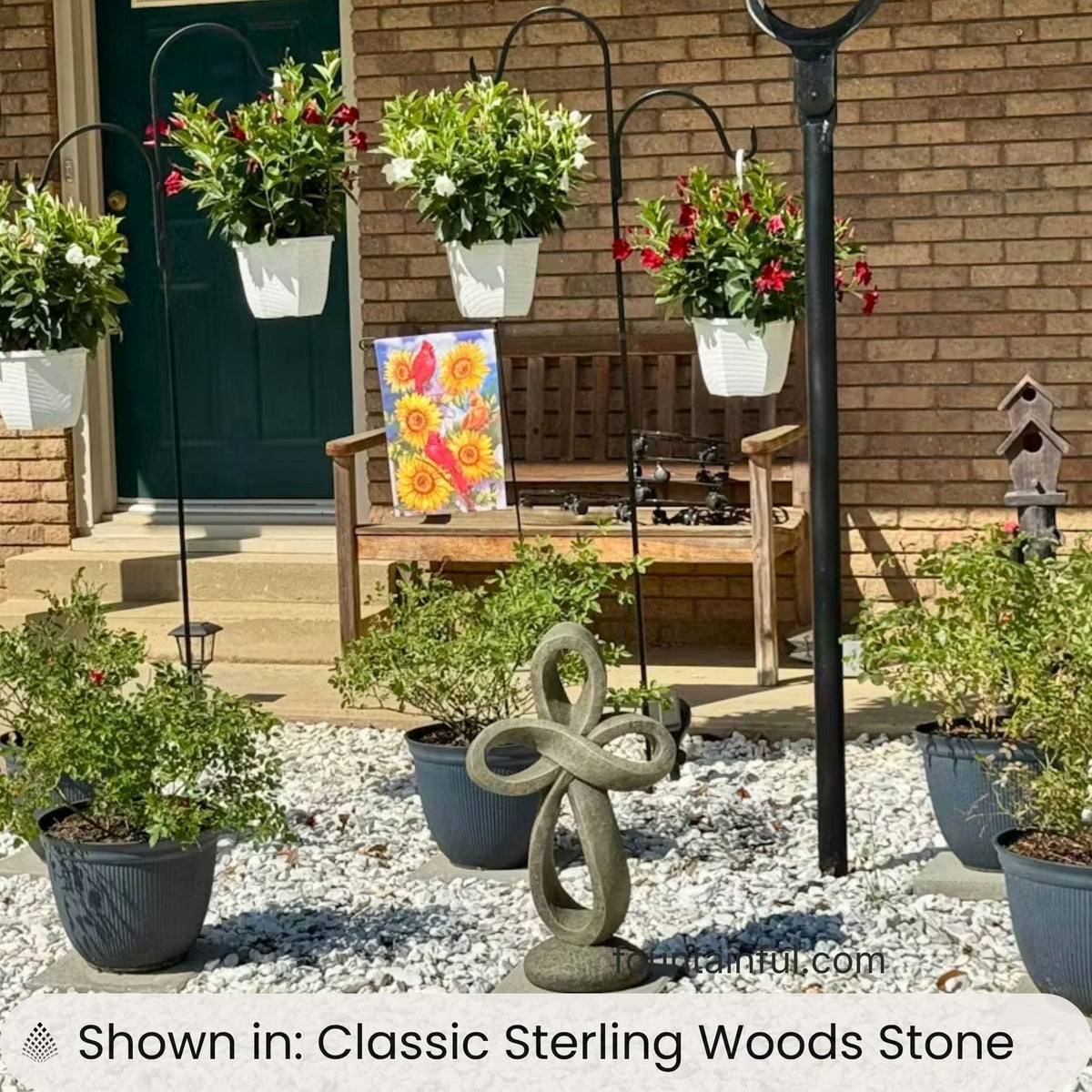 Eternity Cross Concrete Garden Statues - Massarellis