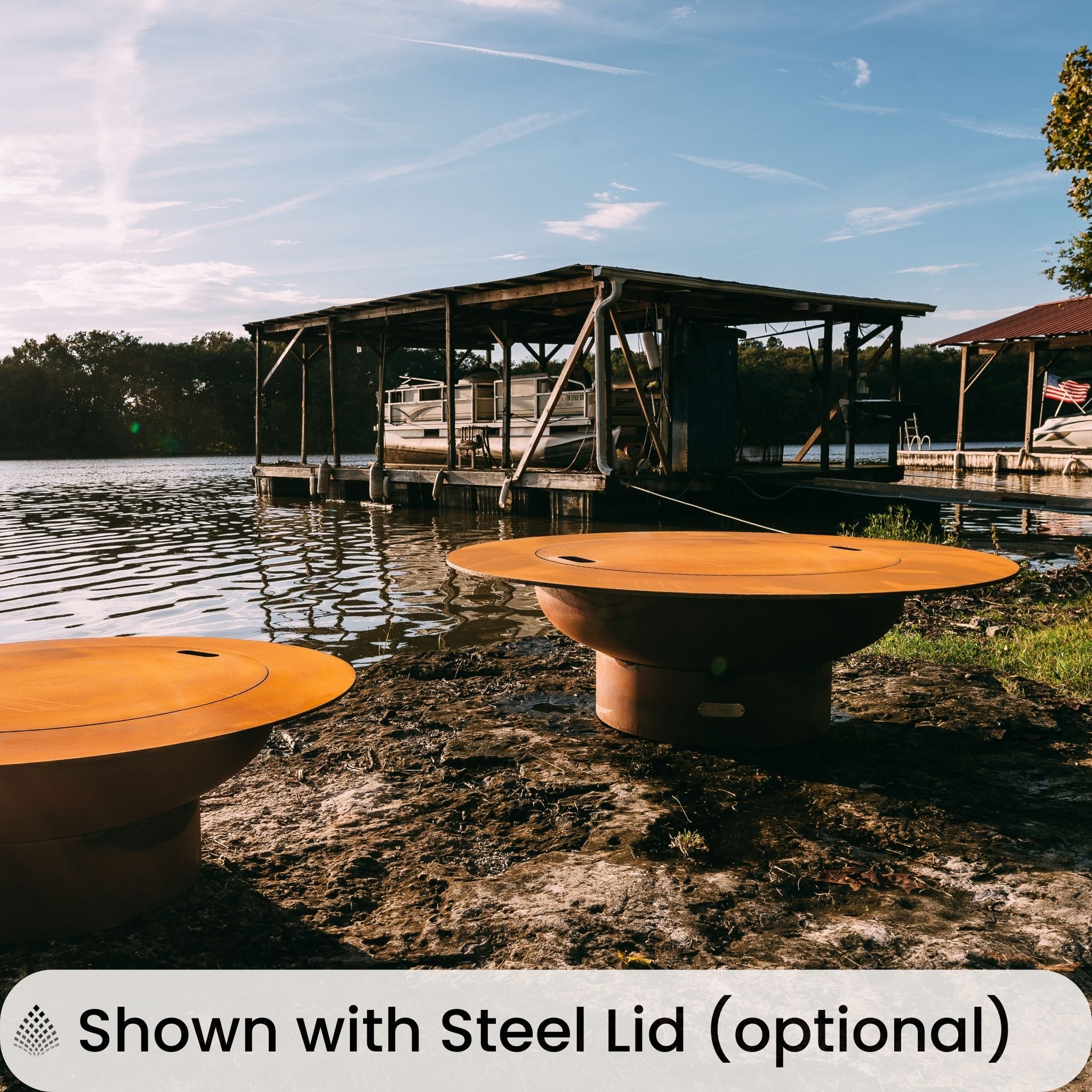 Saturn Gas Fire Pit in Steel - Fire Pit Art