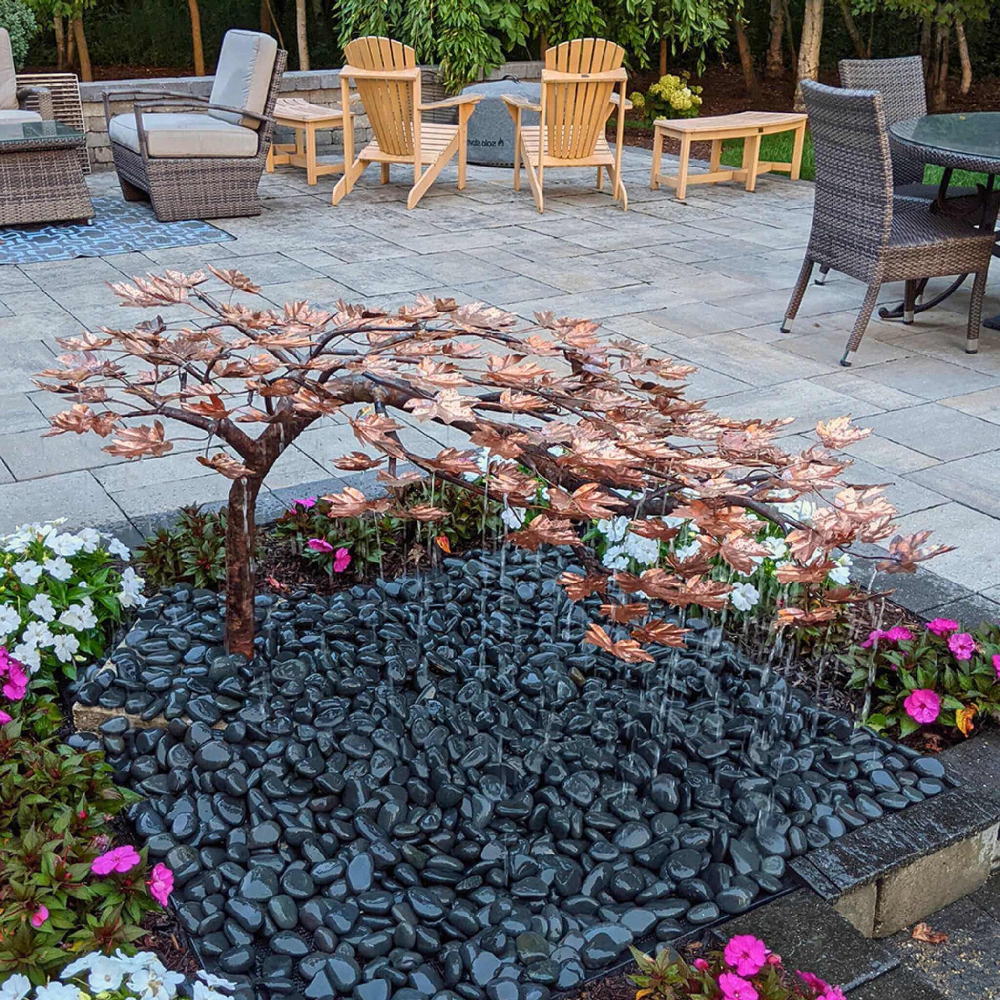 Creeping Japanese Maple Copper Fountain Kit - Blue Thumb