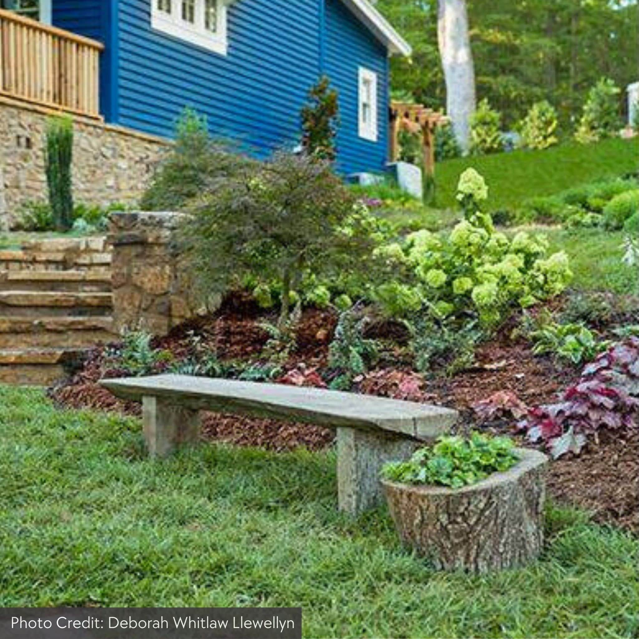 Large Bois Concrete Garden Bench - Campania #BE125