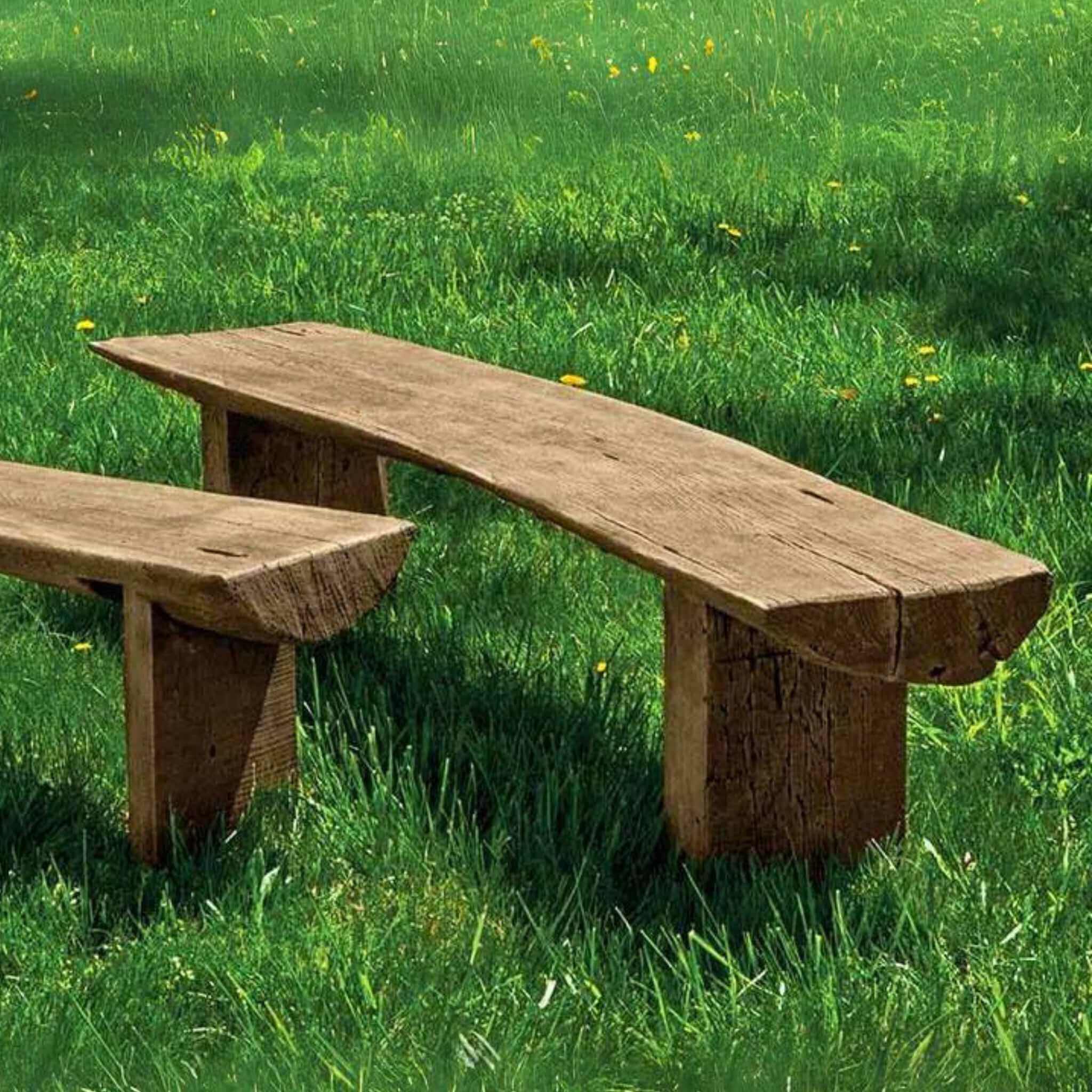 Small rustic outdoor online bench