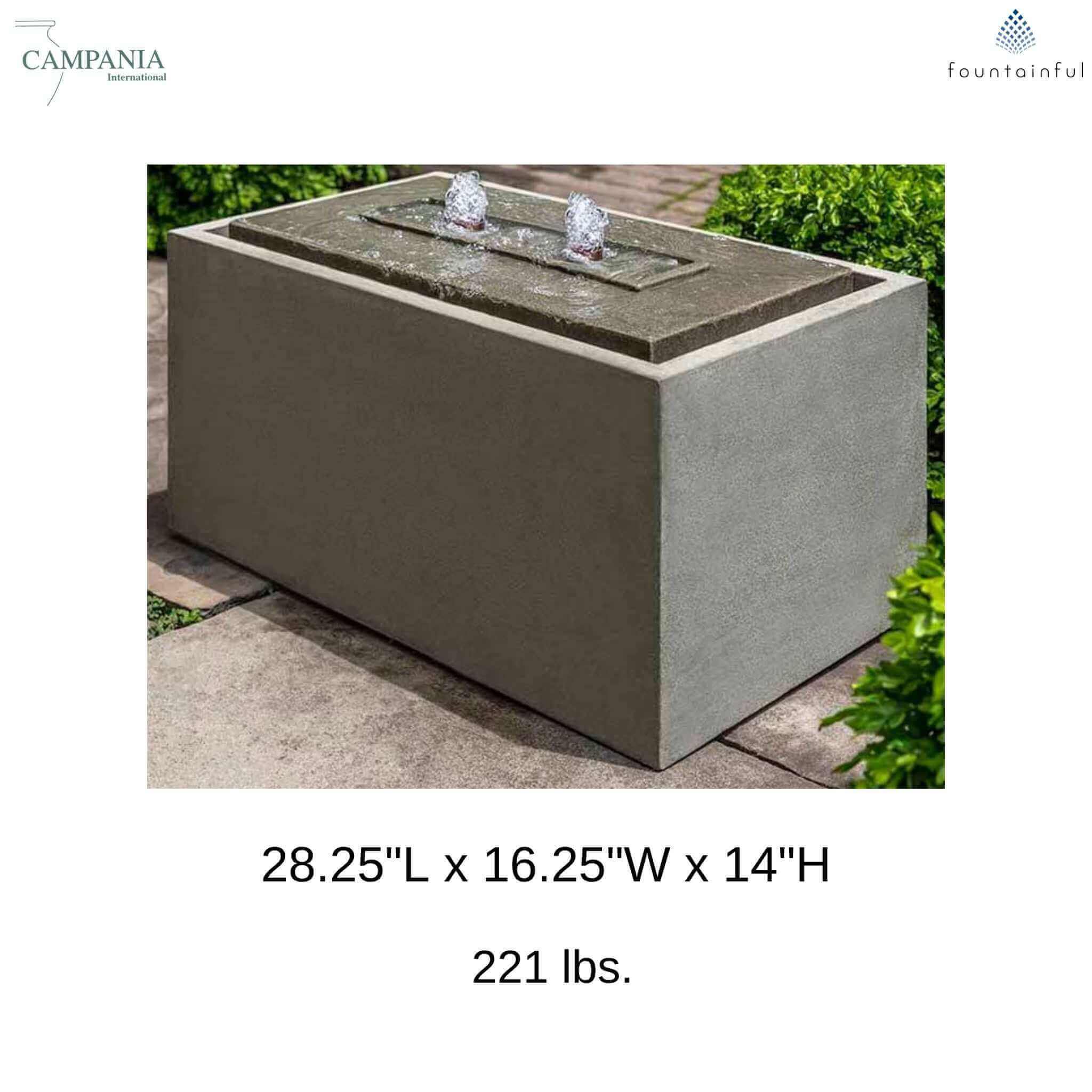 Lutea Concrete Fountain - Campania #FT323