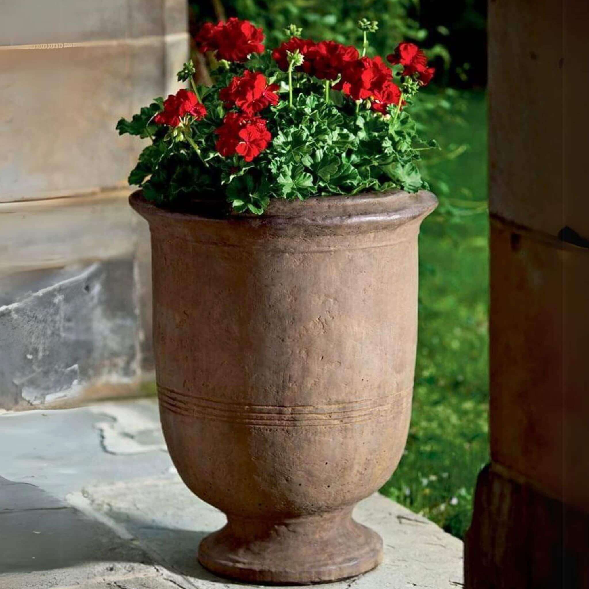 Provencal Concrete Urn Planter - Campania #P1535