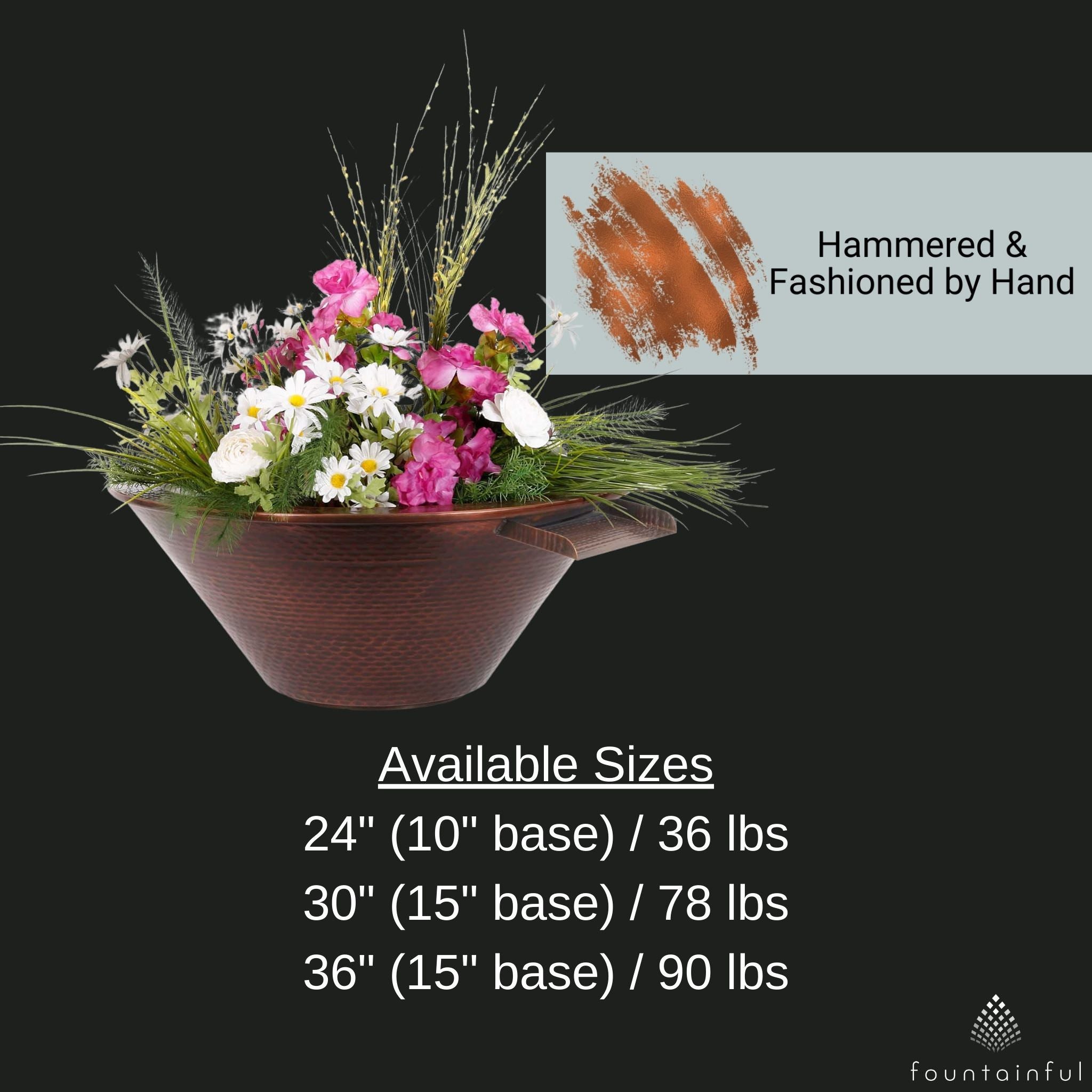 Cazo Copper Planter & Water Bowl - The Outdoor Plus