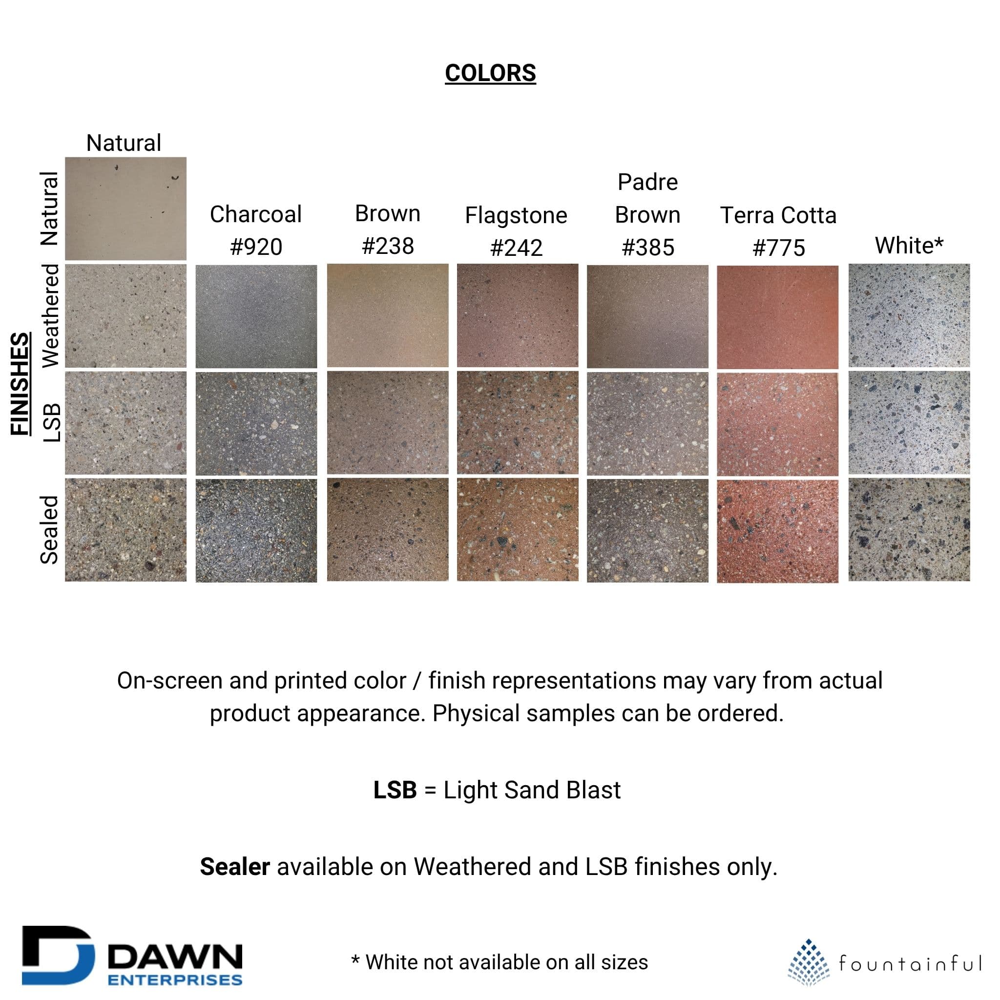 Dawn Enterprise Concrete Color Sample