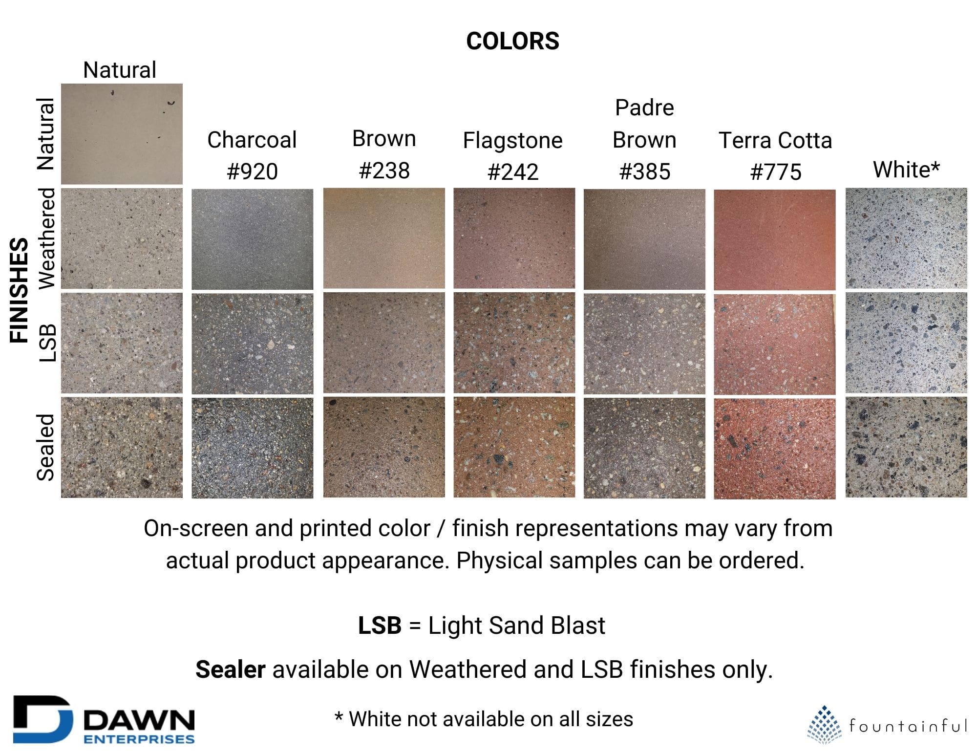 Dawn Enterprise Concrete Color Sample