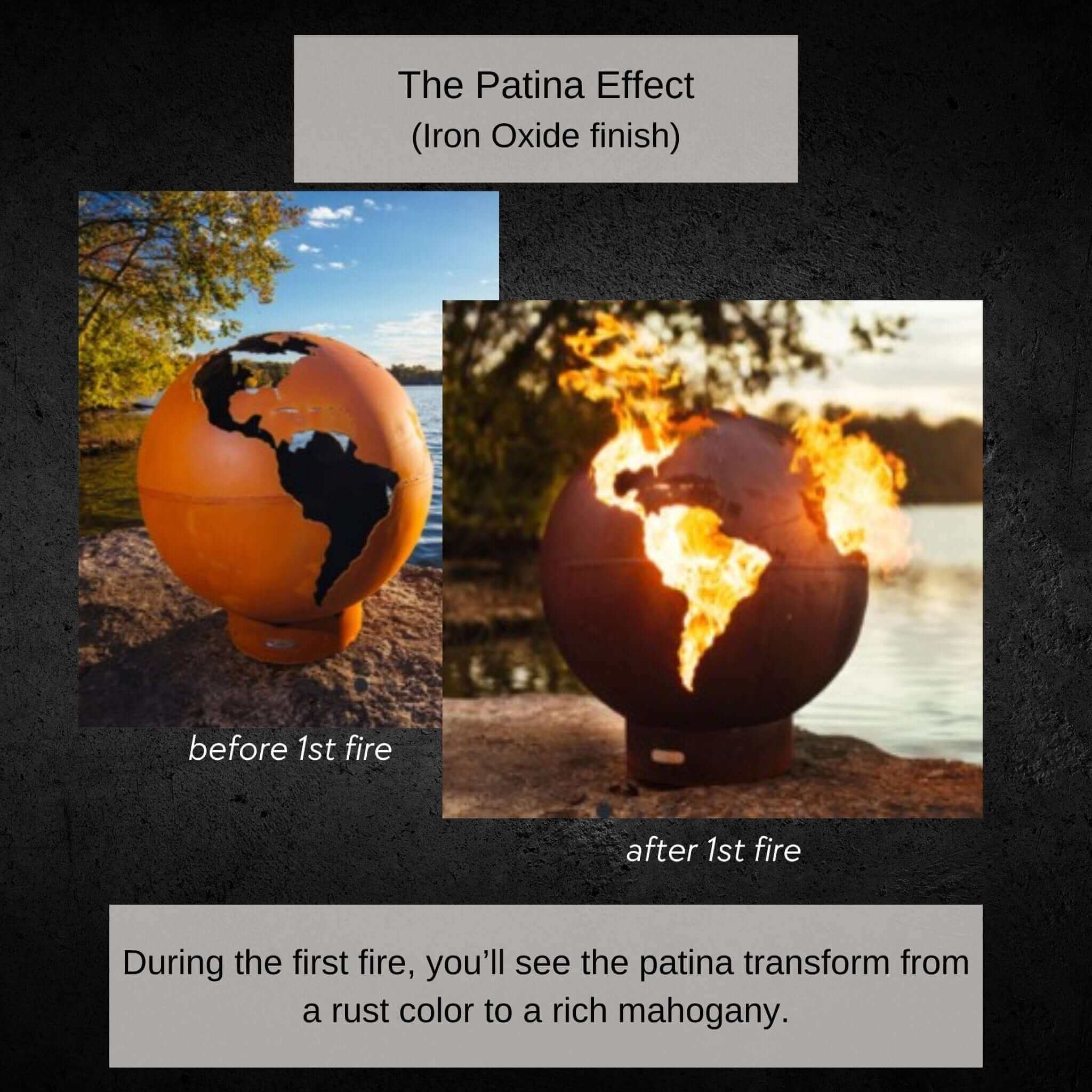 Fleur de Lis Gas Fire Pit in Steel - Fire Pit Art