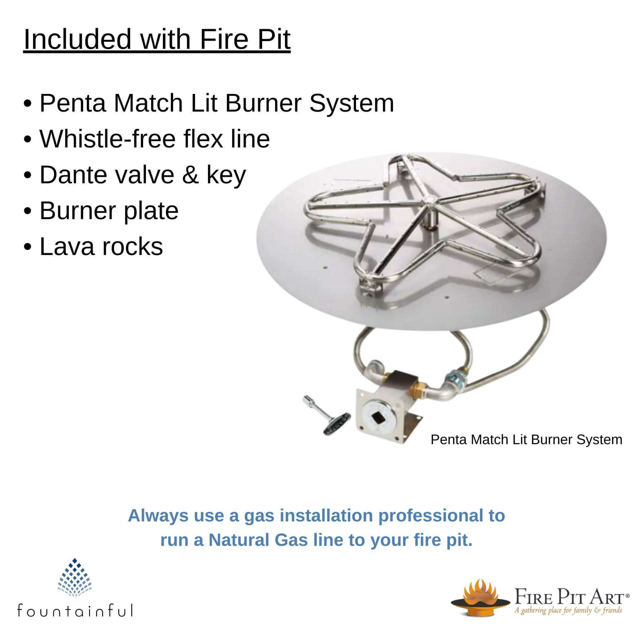 Asia Series Wok-Style Gas Fire Pit in Steel - Fire Pit Art