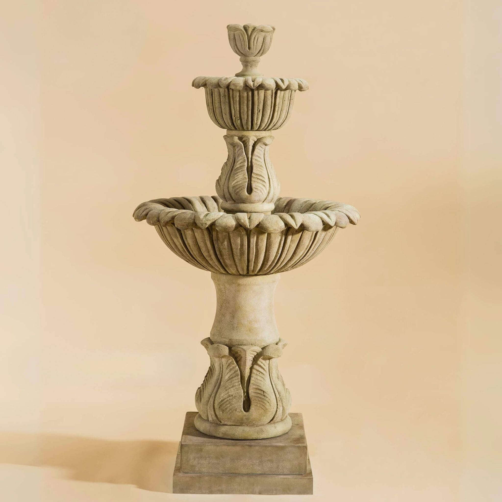 Calanthia 2-Tier Concrete Fountain - Giannini #1683