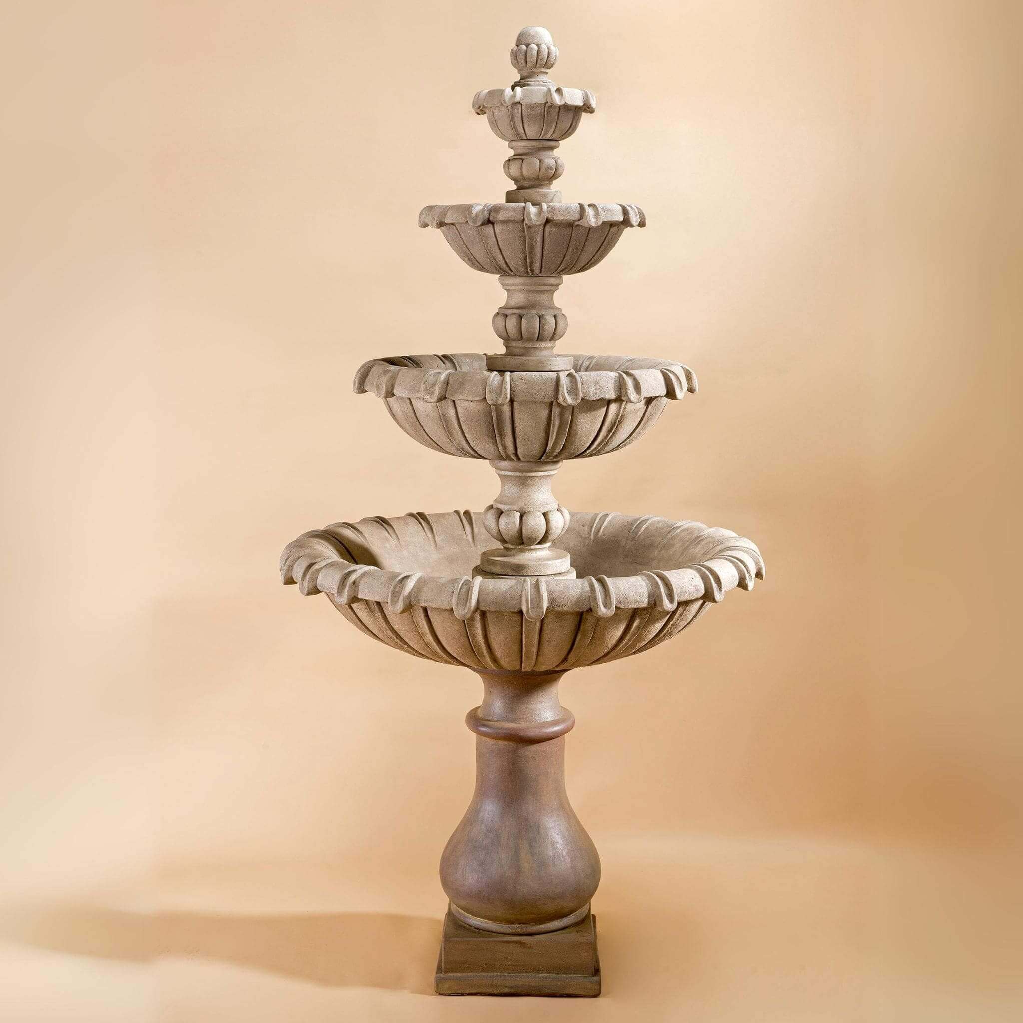 Grand Chateau 4-Tier Concrete Fountain - Giannini #1694