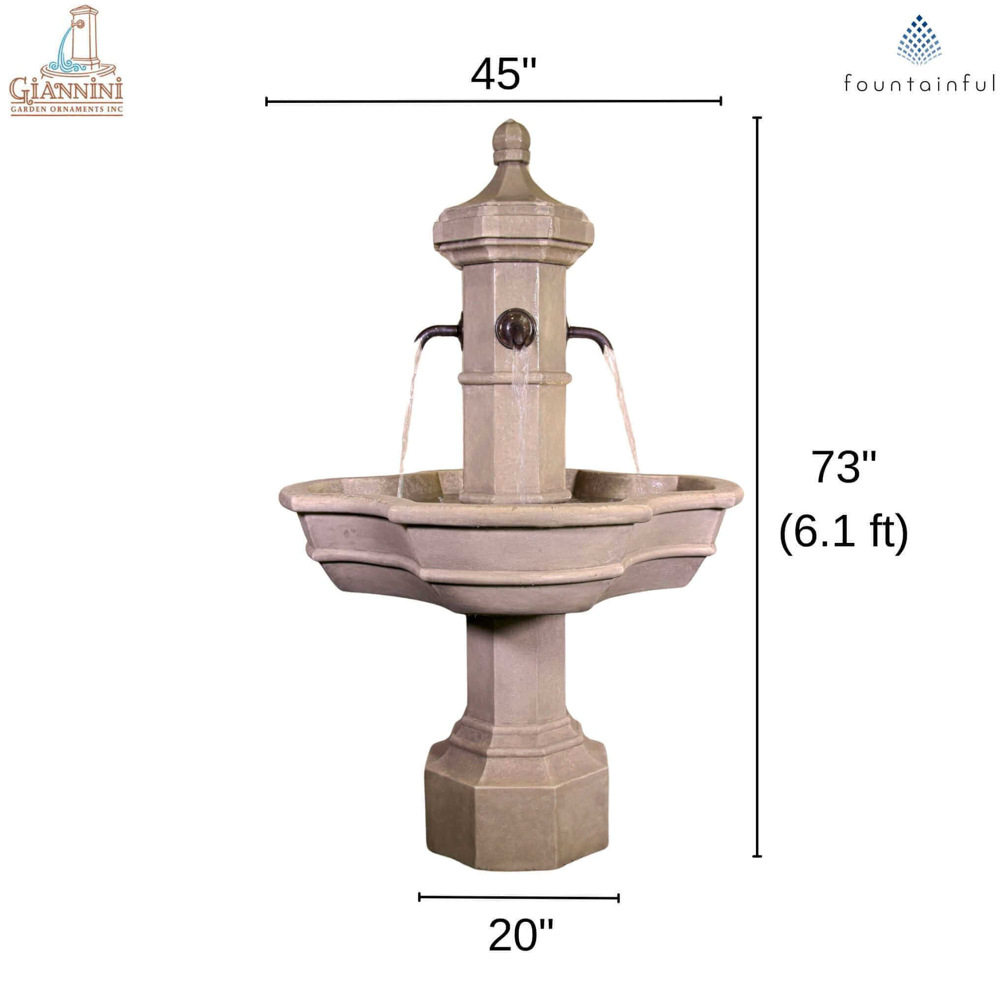 Roubaix Concrete Fountain - Giannini #1723