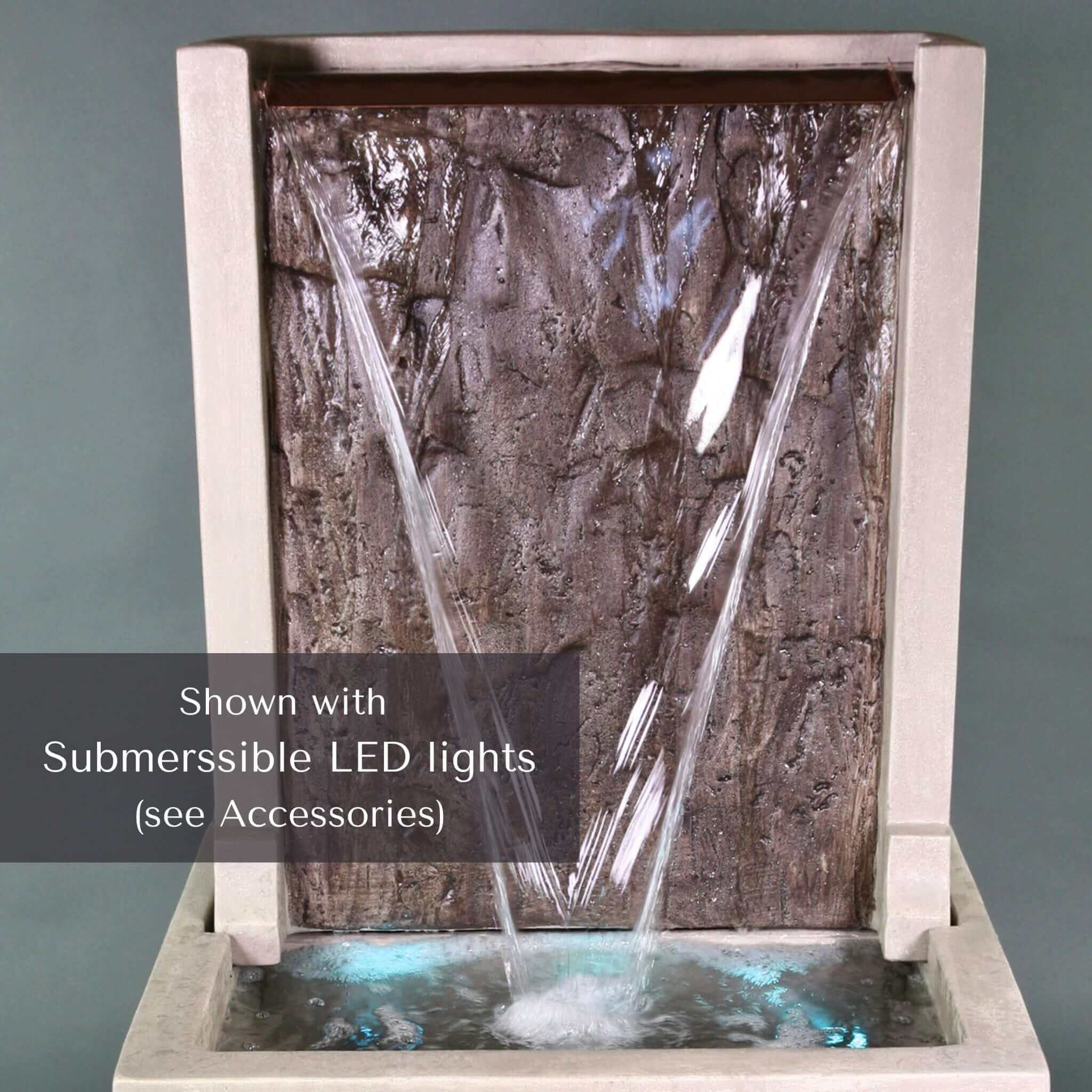 Slate Spillway Concrete Wall Fountain - Giannini #1761