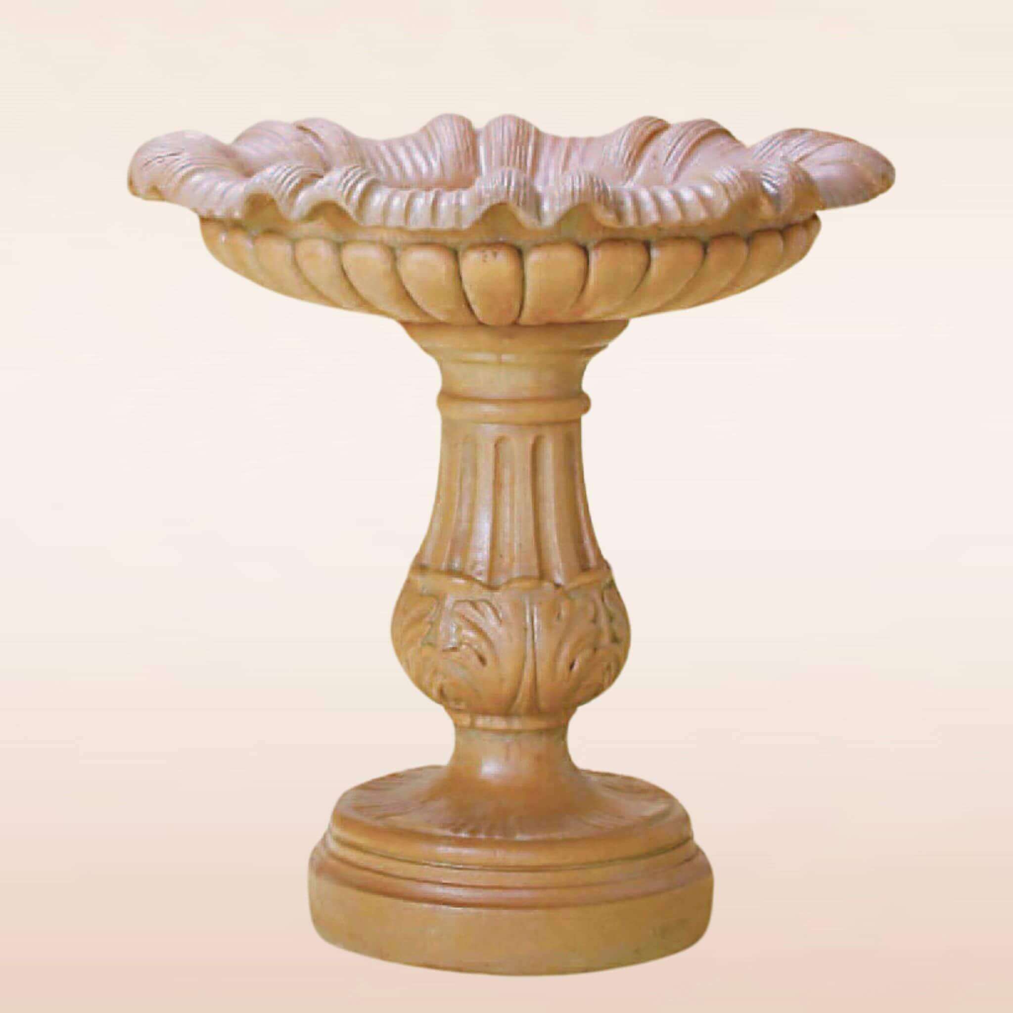 The Corsica Concrete Bird Bath - Giannini #2151