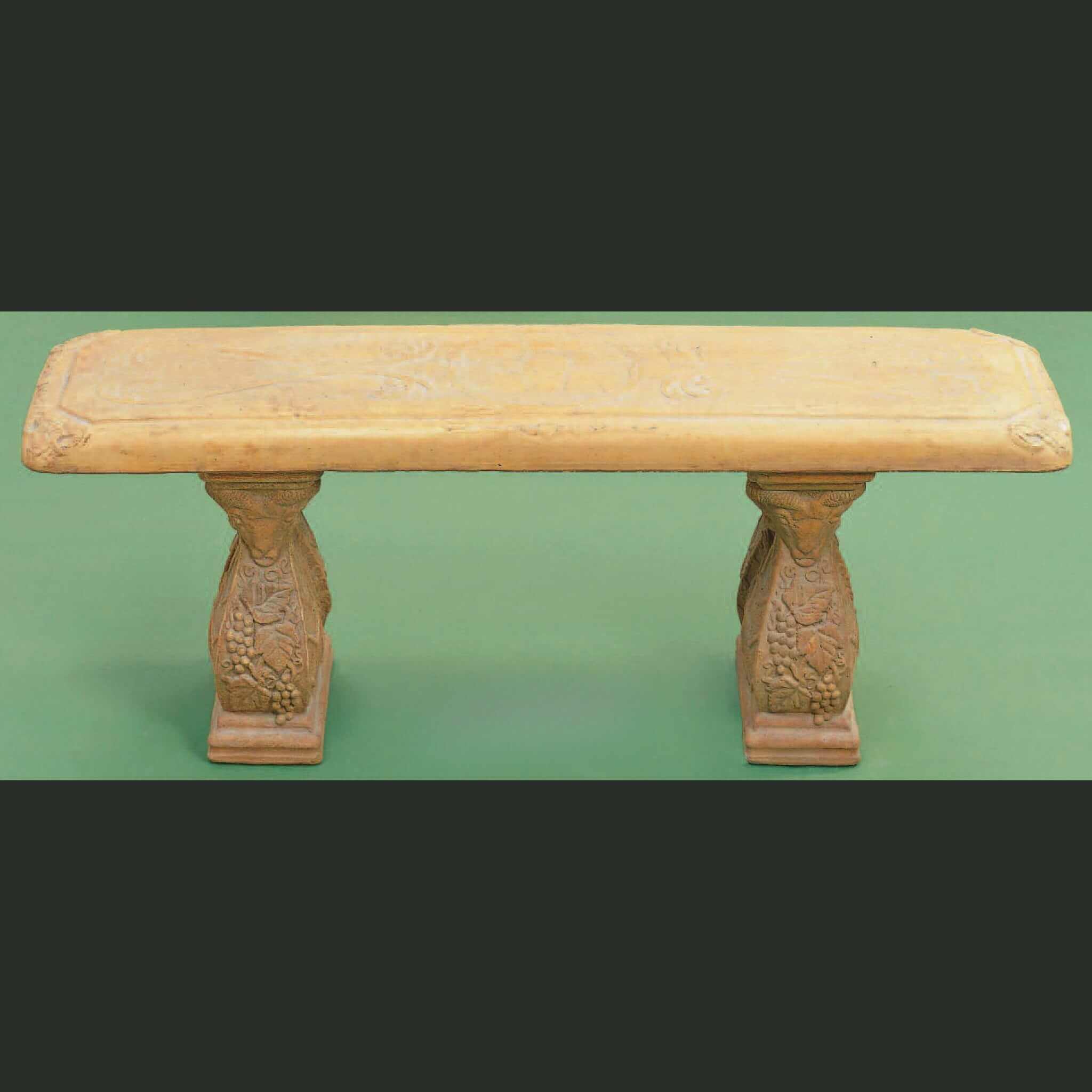 Pergola Straight Concrete Garden Bench - Giannini #504