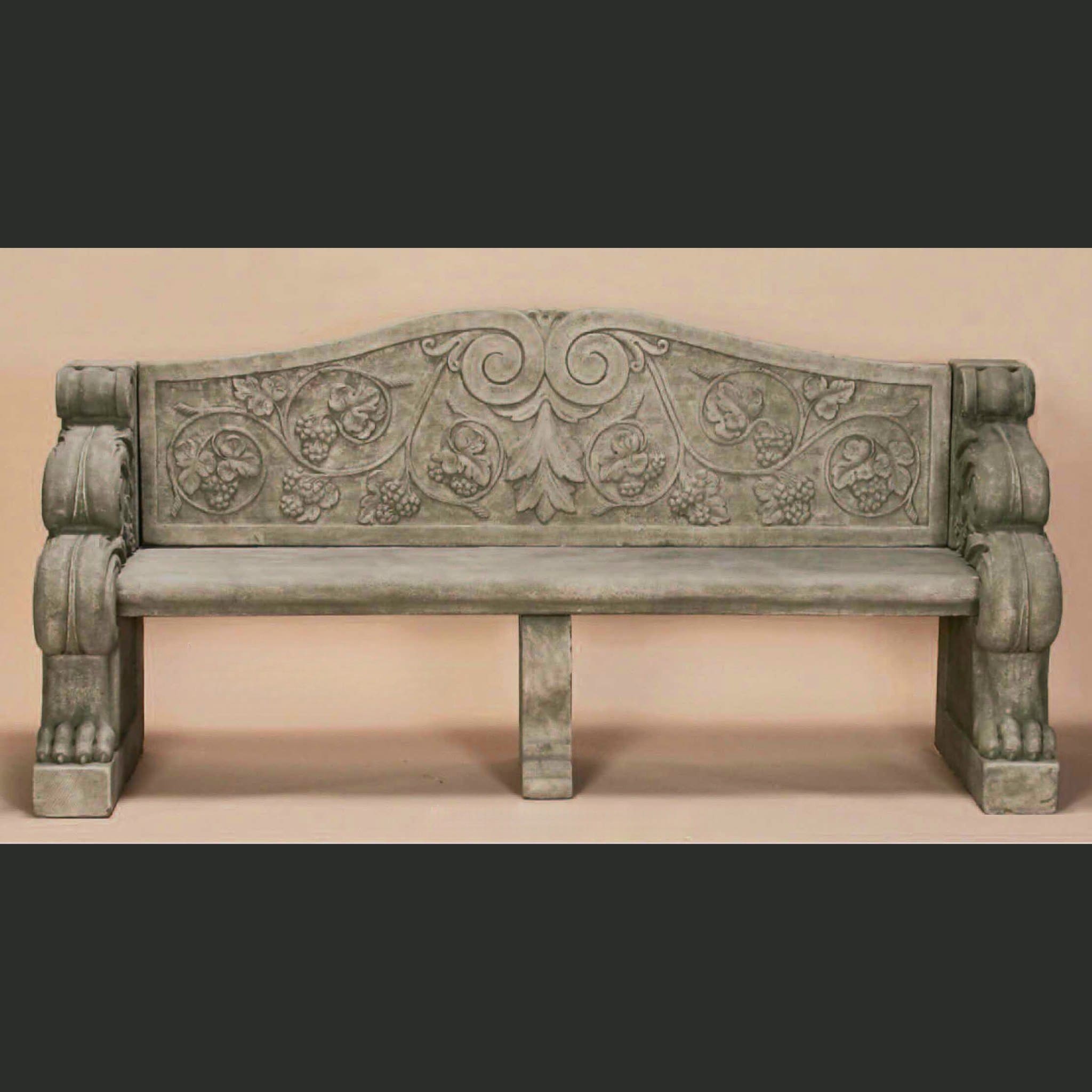 Villa Antinori Concrete Garden Bench - Giannini #558