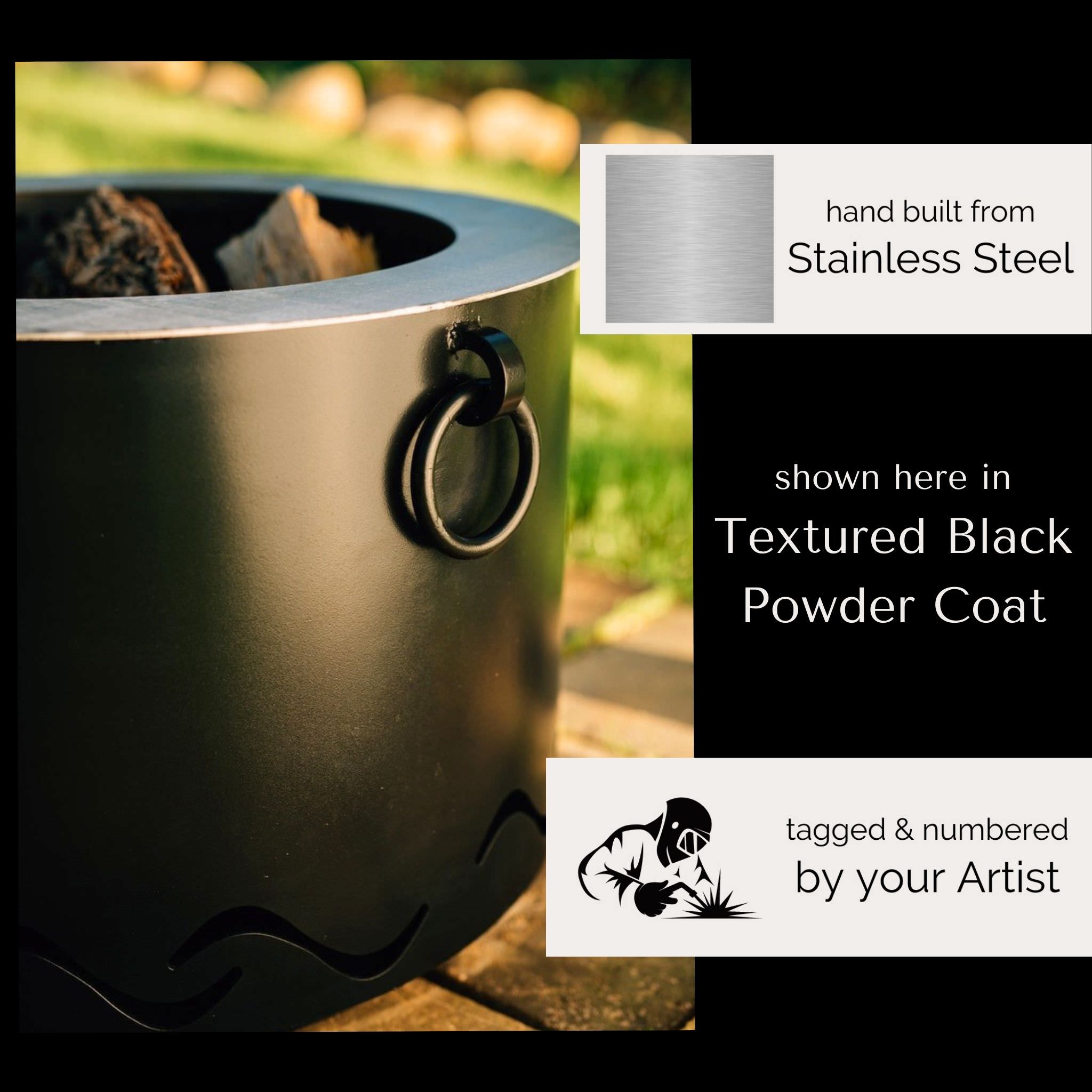 Mesa Smokeless Wood Burning Steel Fire Pit - Fire Pit Art