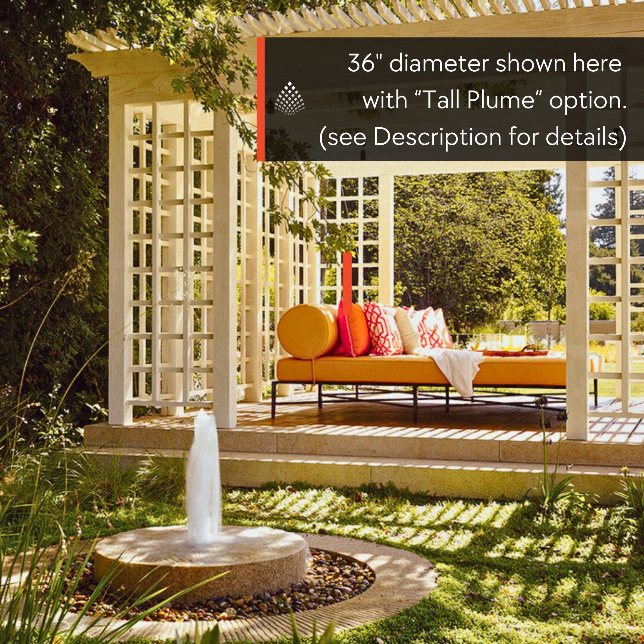 Granite Millstone "Angled" Fountain - Complete Kit - Blue Thumb