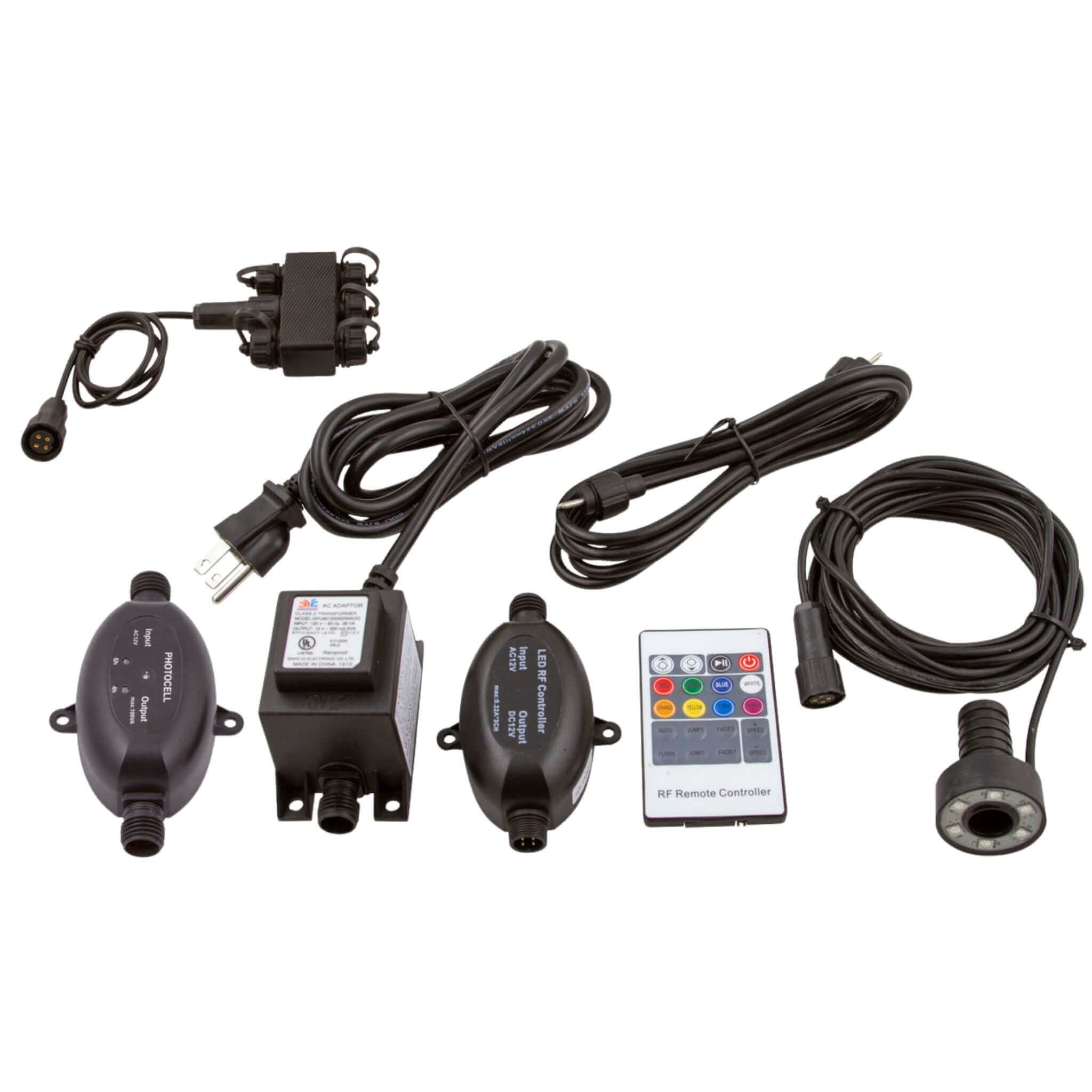 IllumiGlow® Fountain Plume Lighting 3-Bulb LED Kit - Blue Thumb Fountains