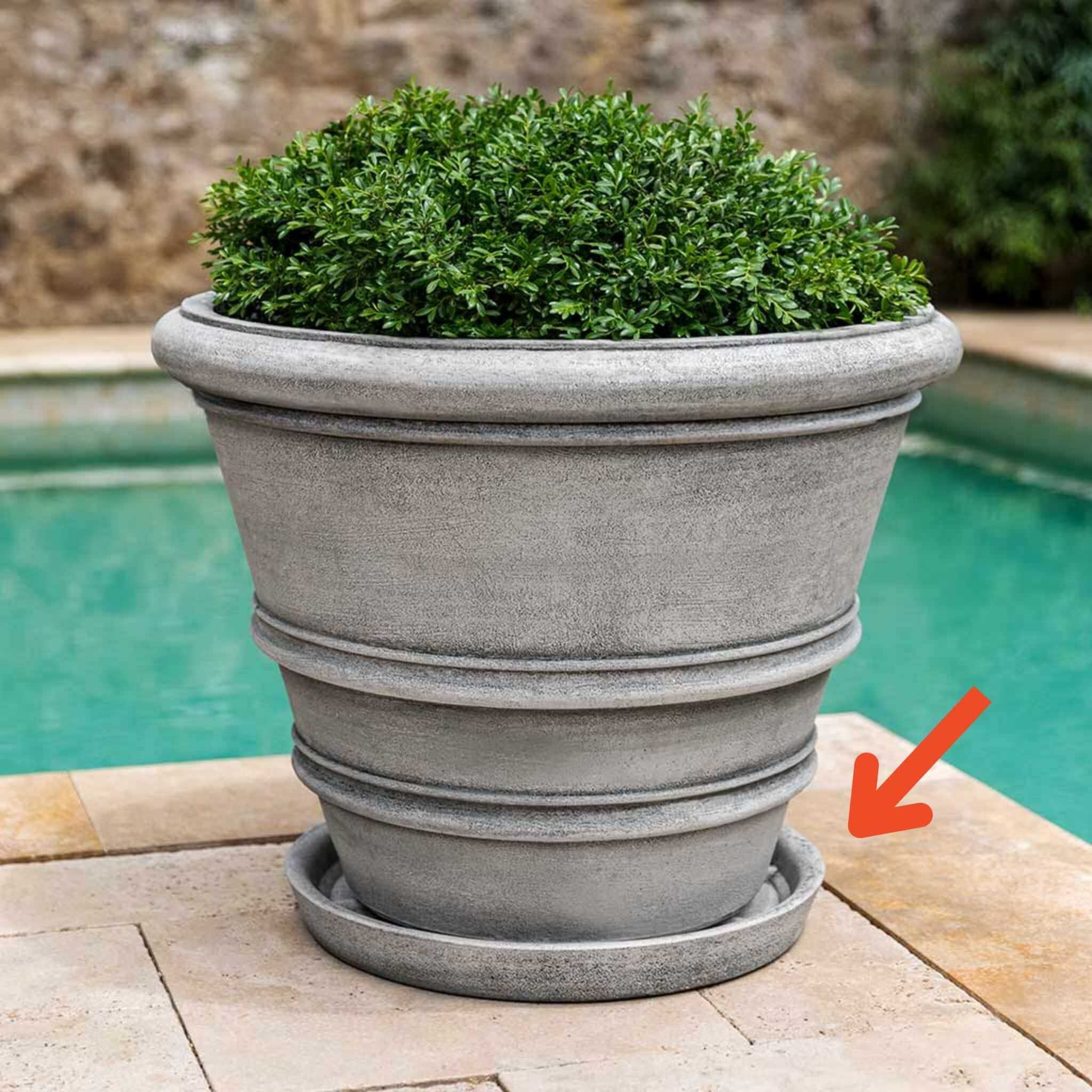 Concrete Saucers for Planters - Campania