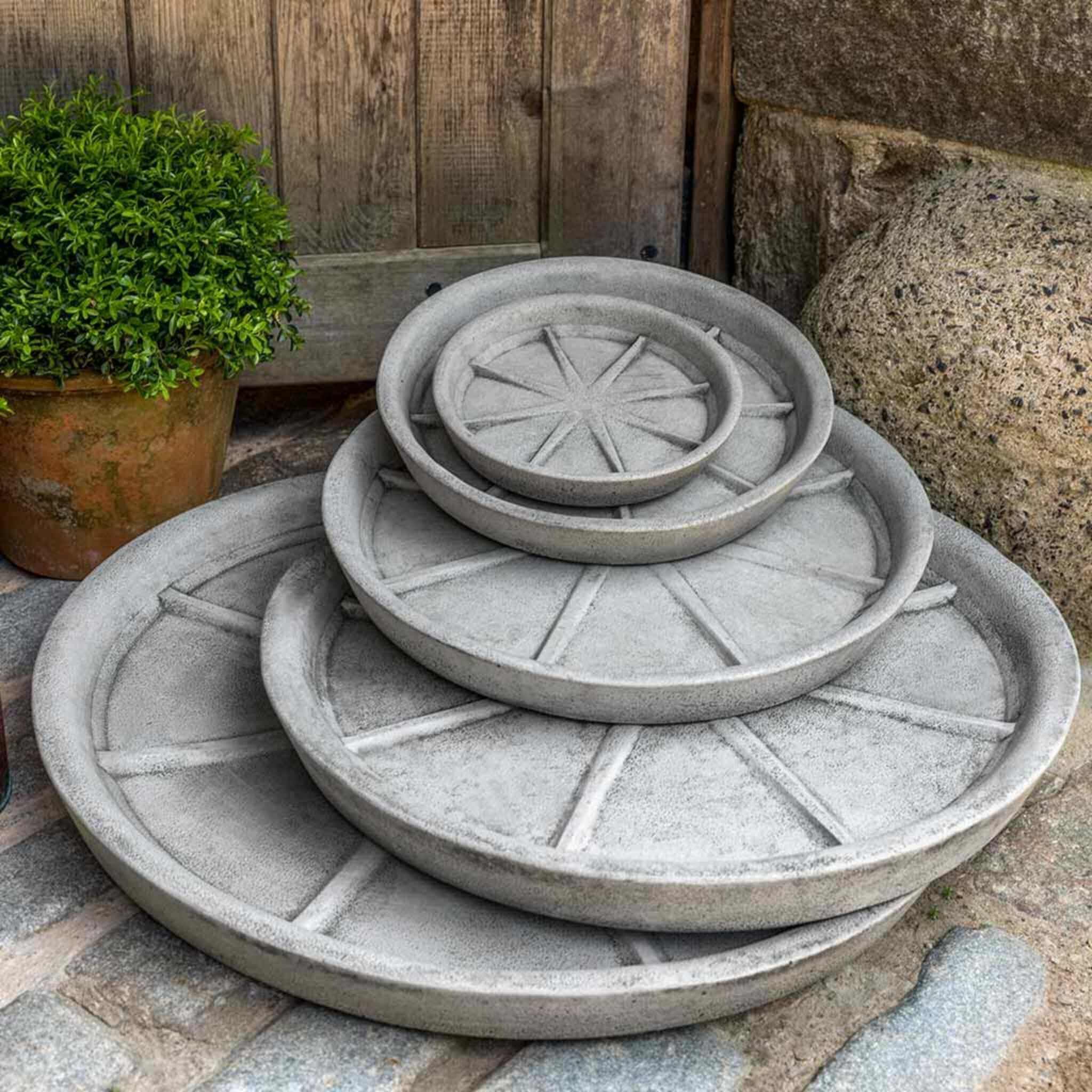 Concrete Planter Saucers by Campania | Fountainful
