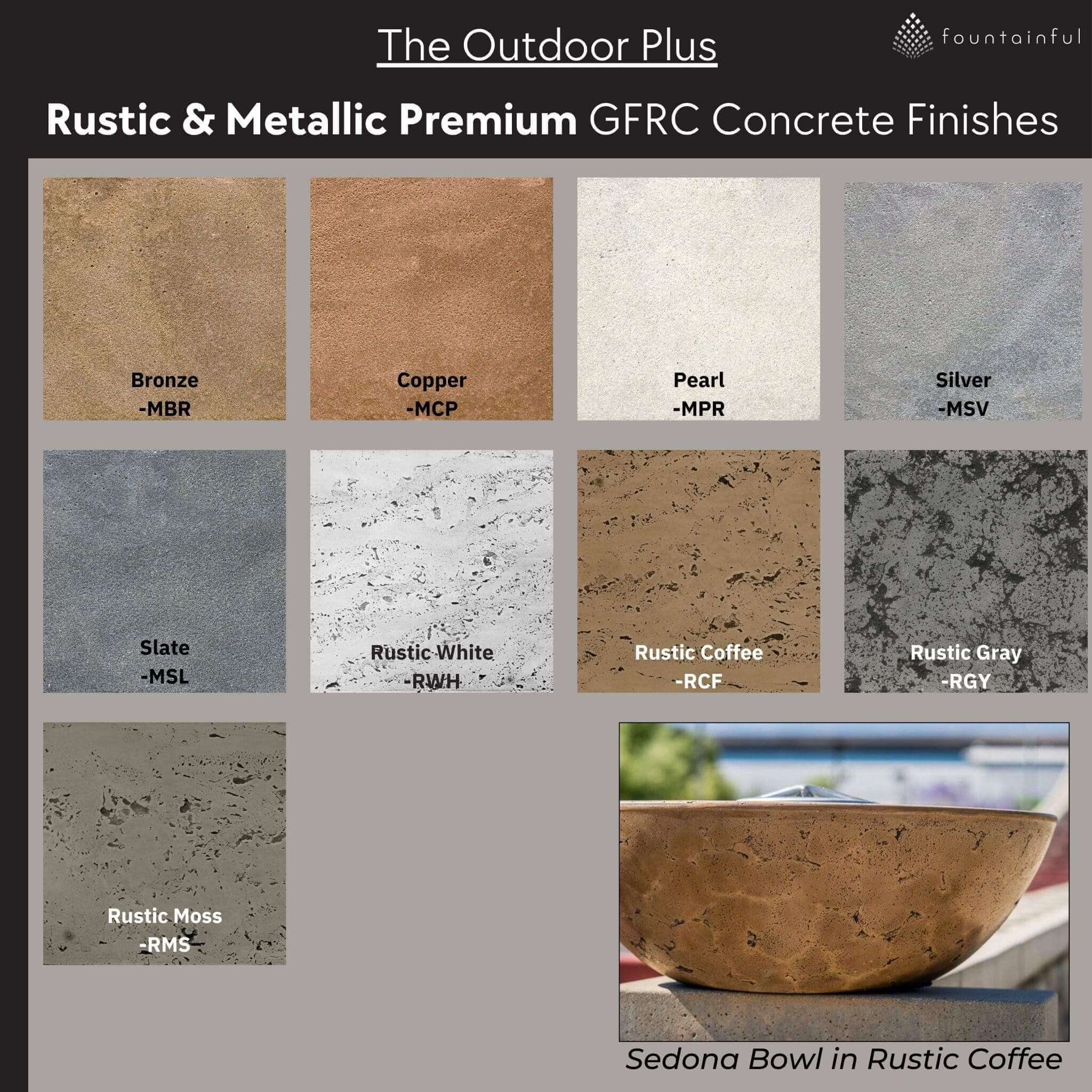 Roma Concrete Fire Bowl - The Outdoor Plus