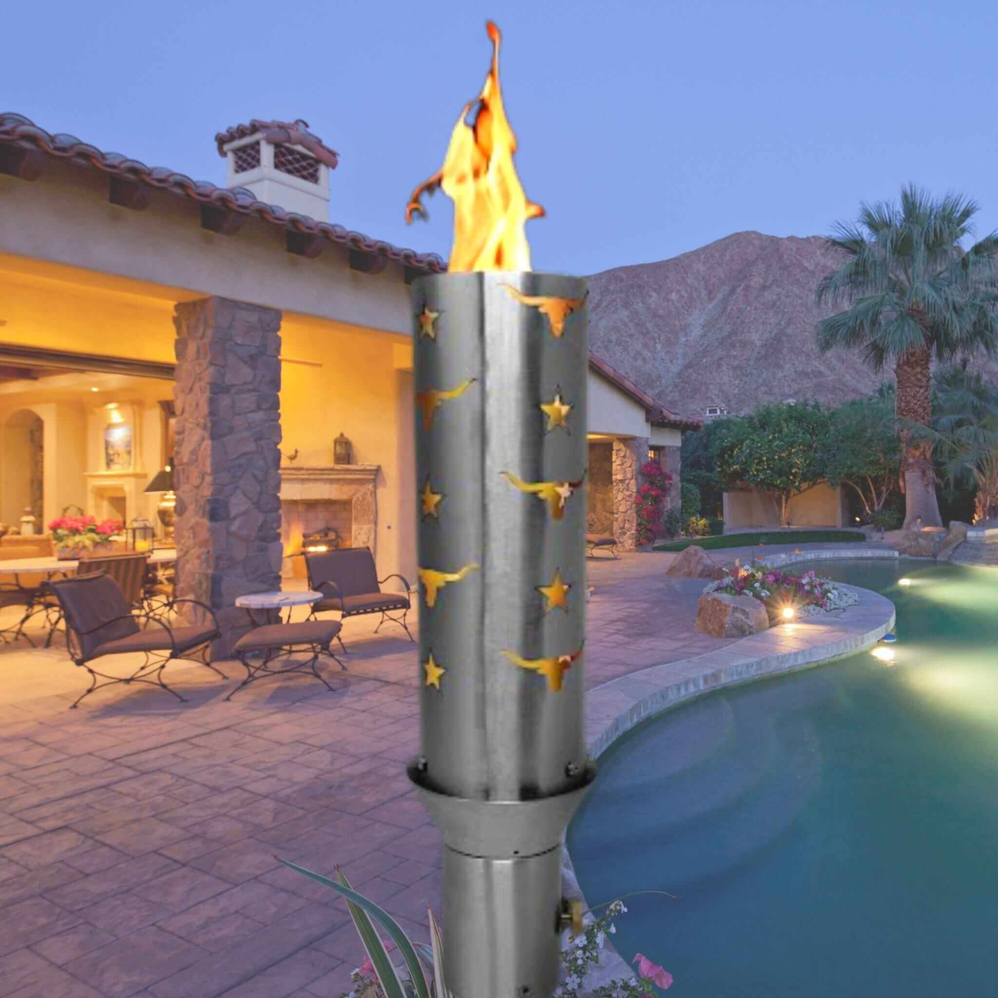 Bull & Star Fire Torch COMPLETE KIT - Stainless Steel - The Outdoor Plus