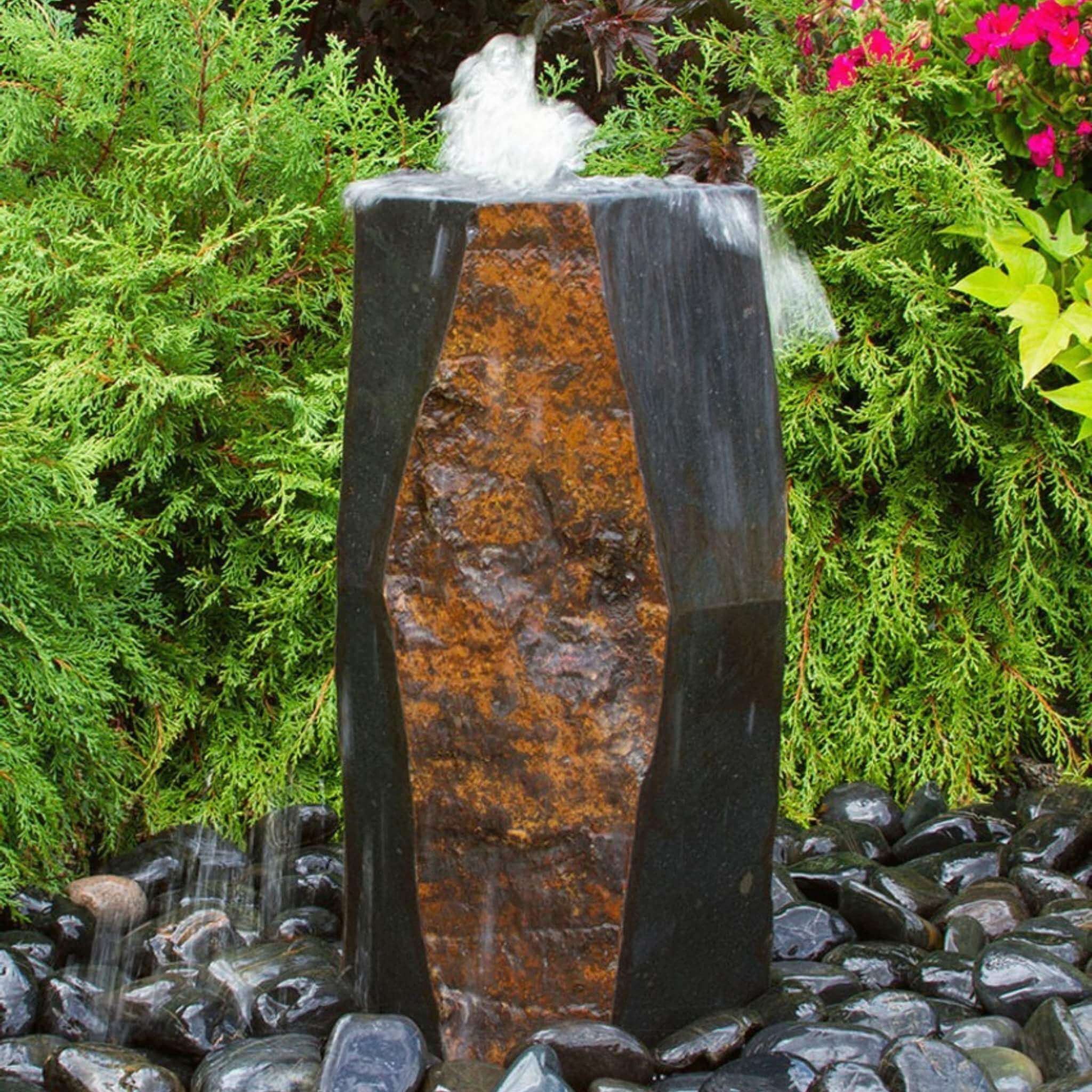 Basalt Column Fountain "Kazan" - Complete Kit - Blue Thumb