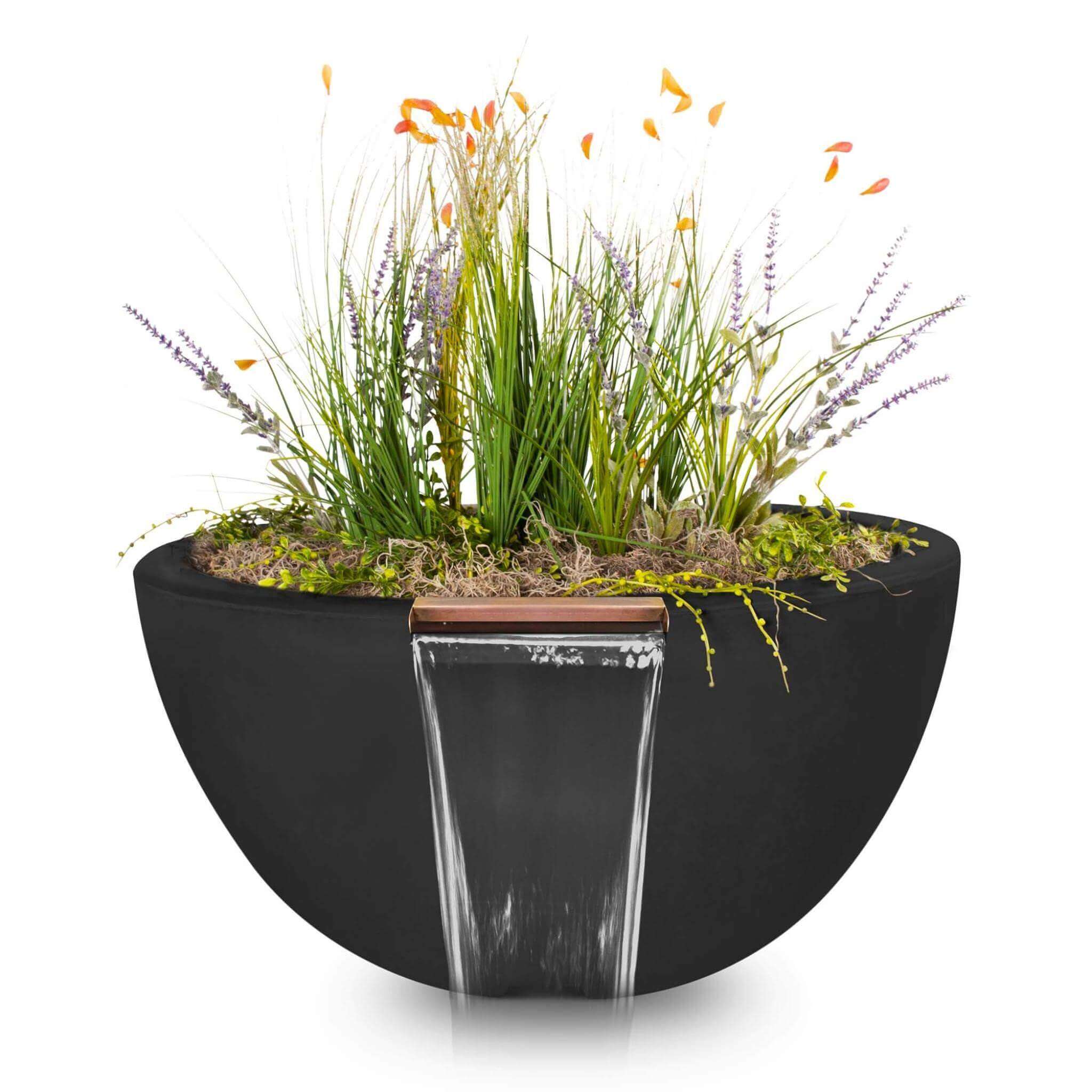 "Luna" Concrete Planter & Water Bowl - The Outdoor Plus