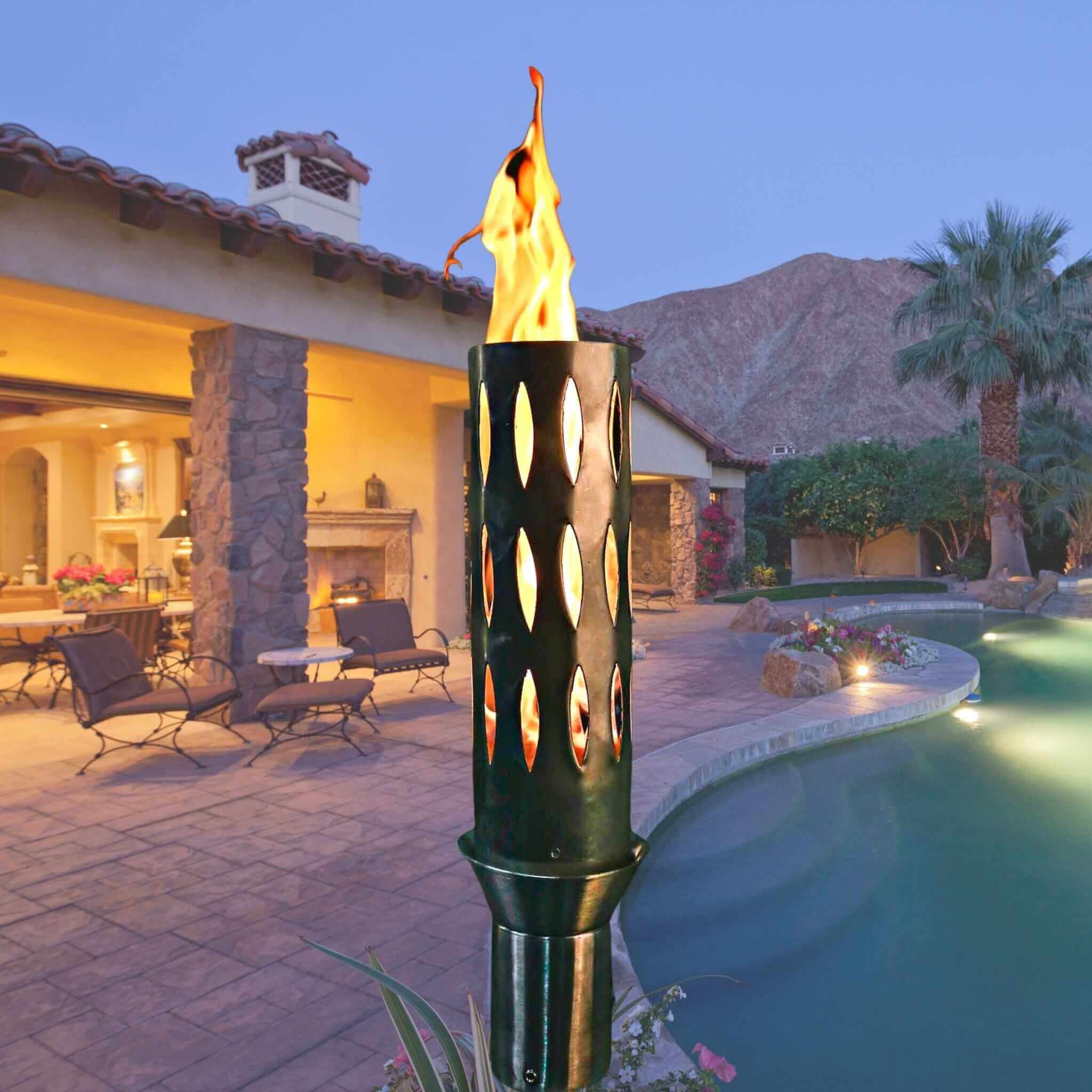 Ellipse Fire Torch COMPLETE KIT - Stainless Steel - The Outdoor Plus