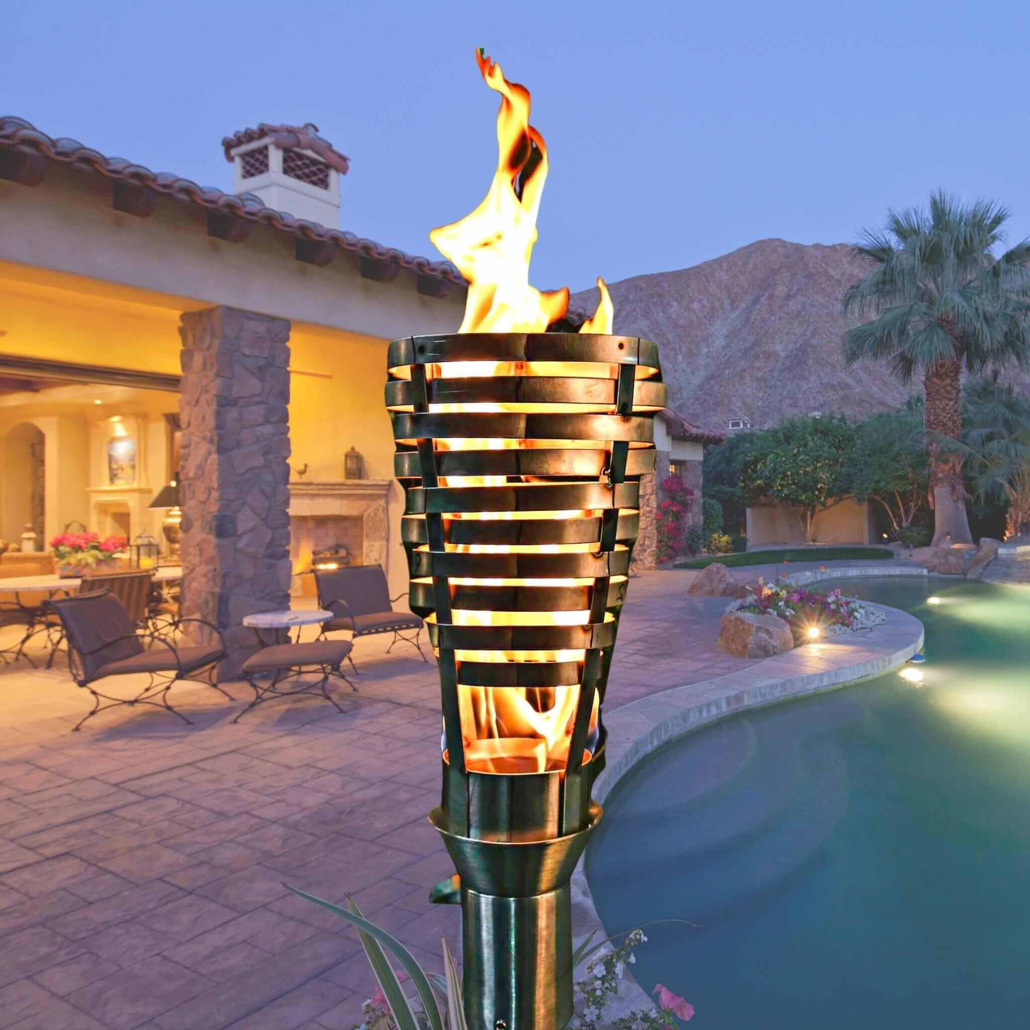 Hercules Fire Torch COMPLETE KIT - Stainless Steel - The Outdoor Plus
