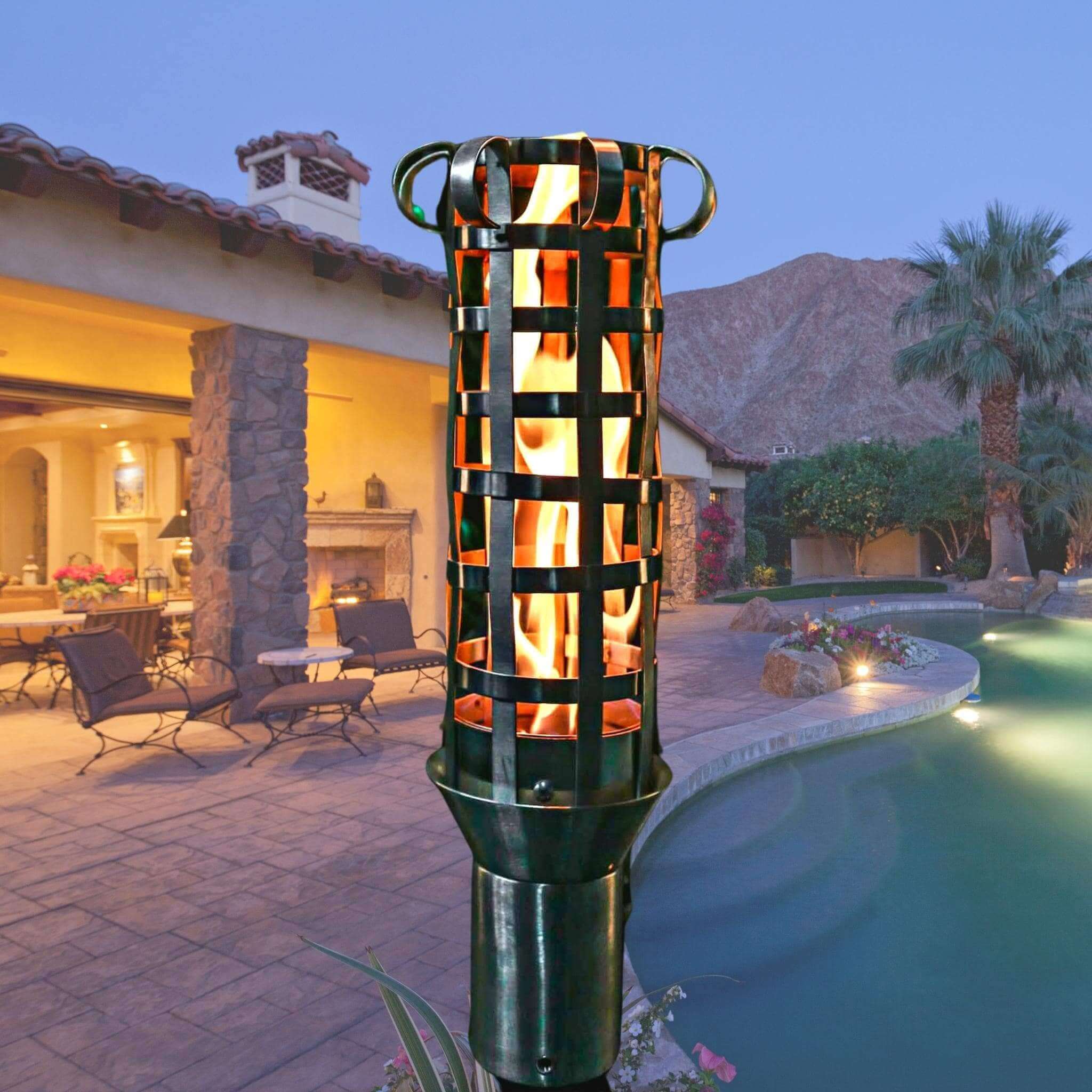 Woven Fire Torch COMPLETE KIT - Stainless Steel - The Outdoor Plus
