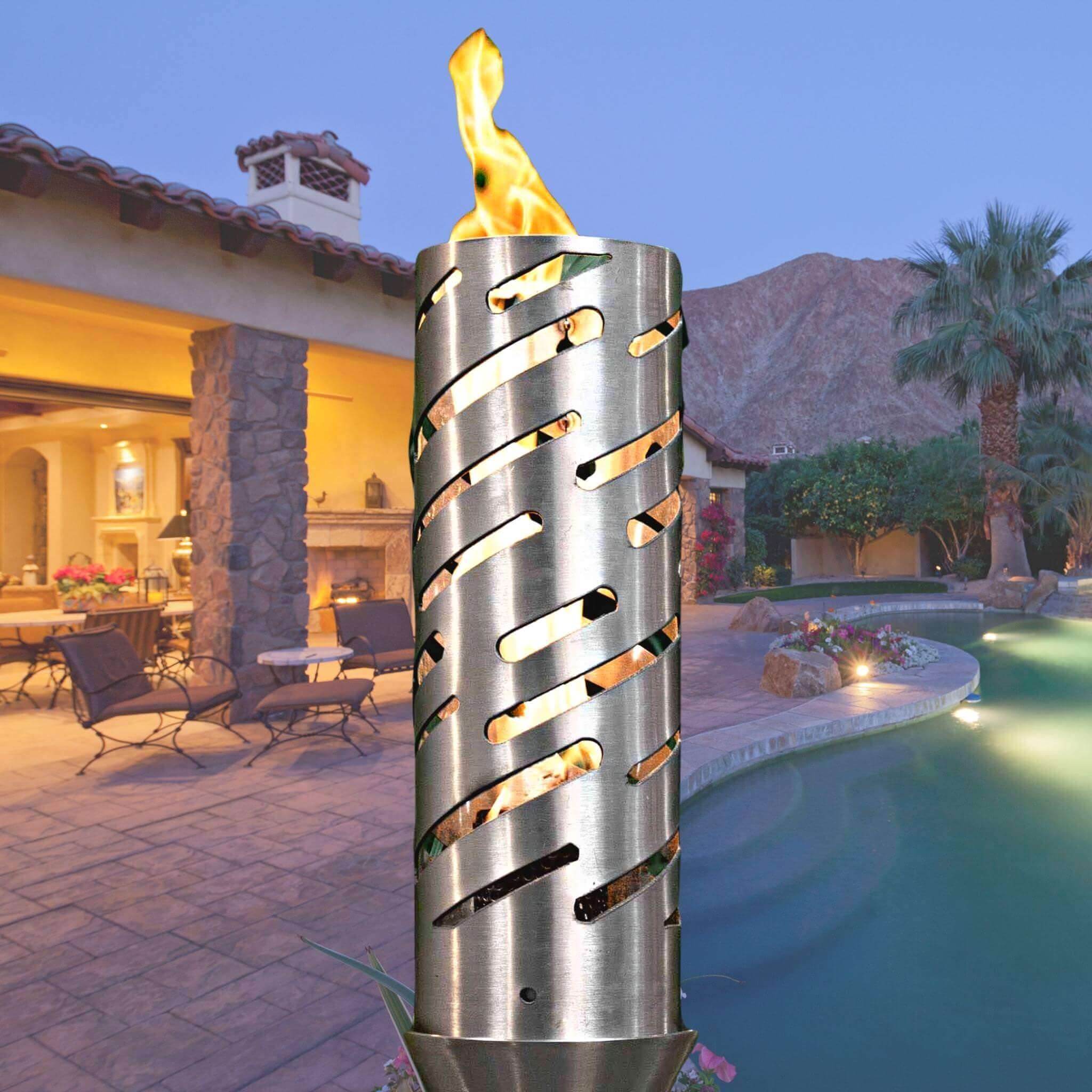 Comet Fire Torch COMPLETE KIT - Stainless Steel - The Outdoor Plus